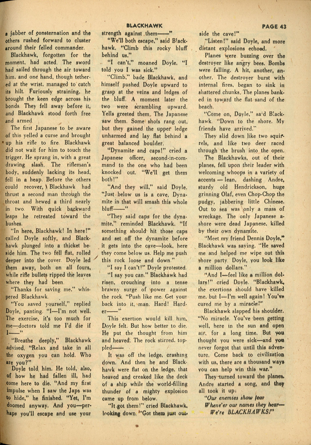 Read online Blackhawk (1957) comic -  Issue #9 - 45