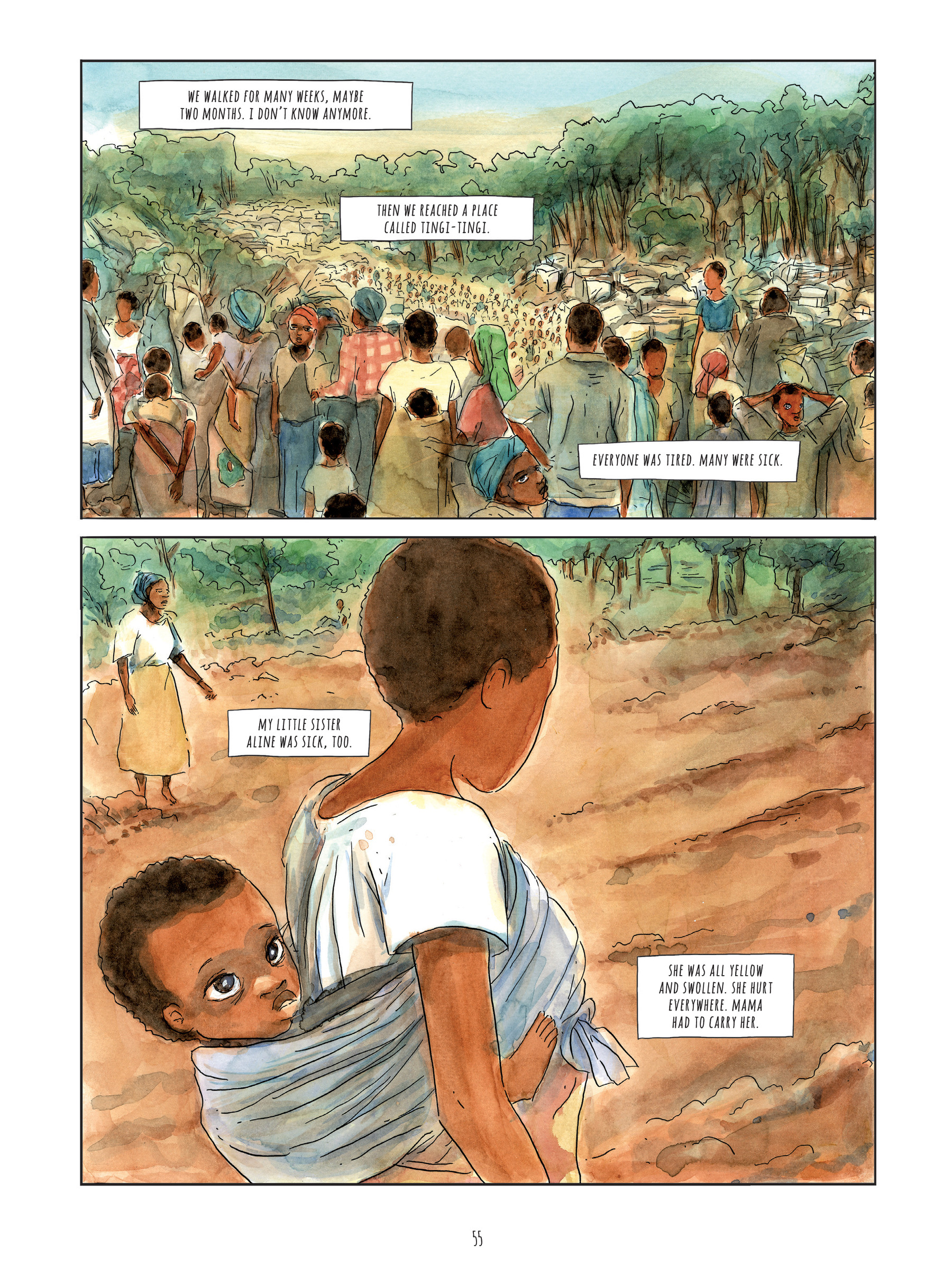 Read online Alice on the Run: One Child's Journey Through the Rwandan Civil War comic -  Issue # TPB - 54