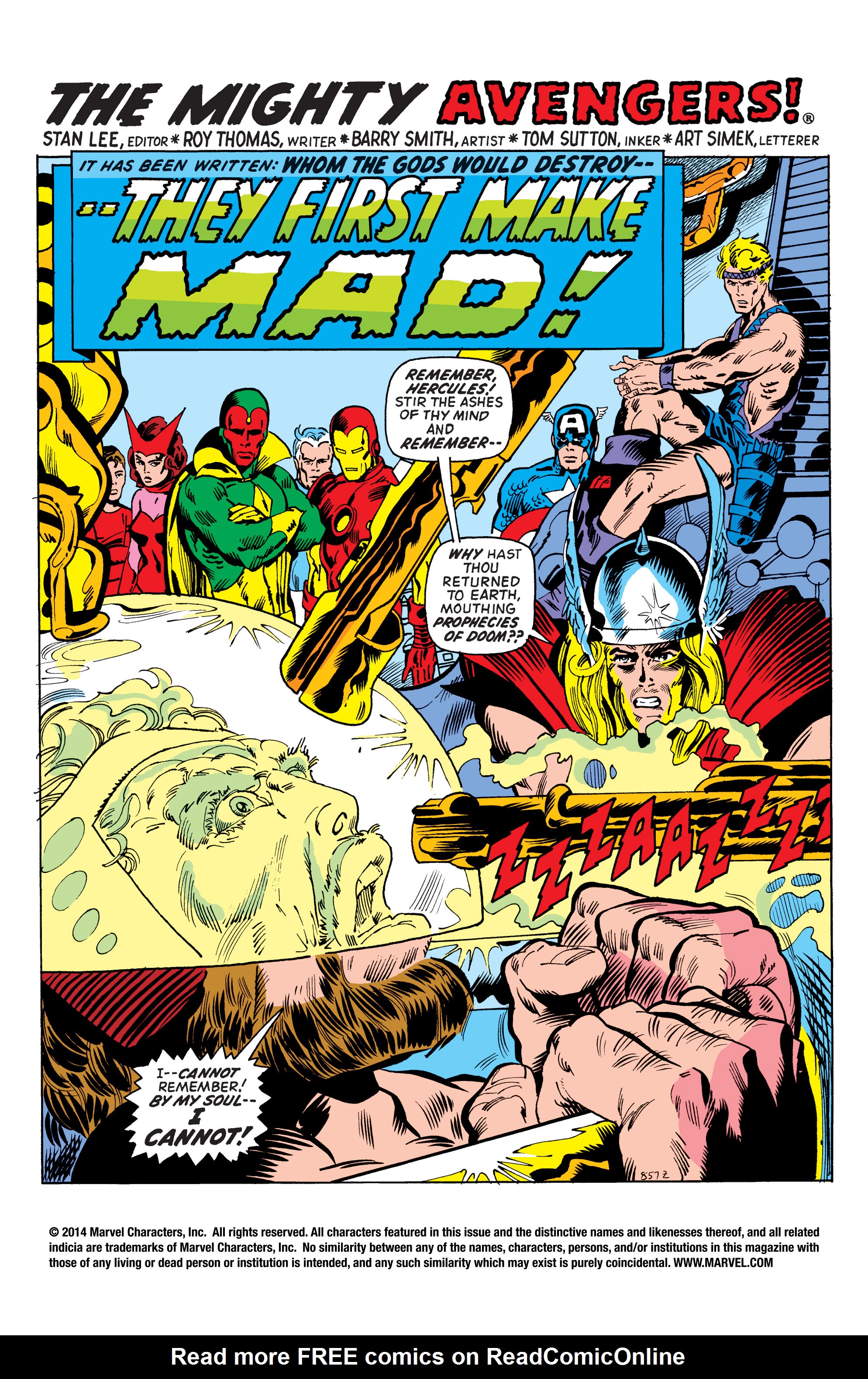 Read online Marvel Masterworks: The Avengers comic -  Issue # TPB 10 (Part 3) - 40
