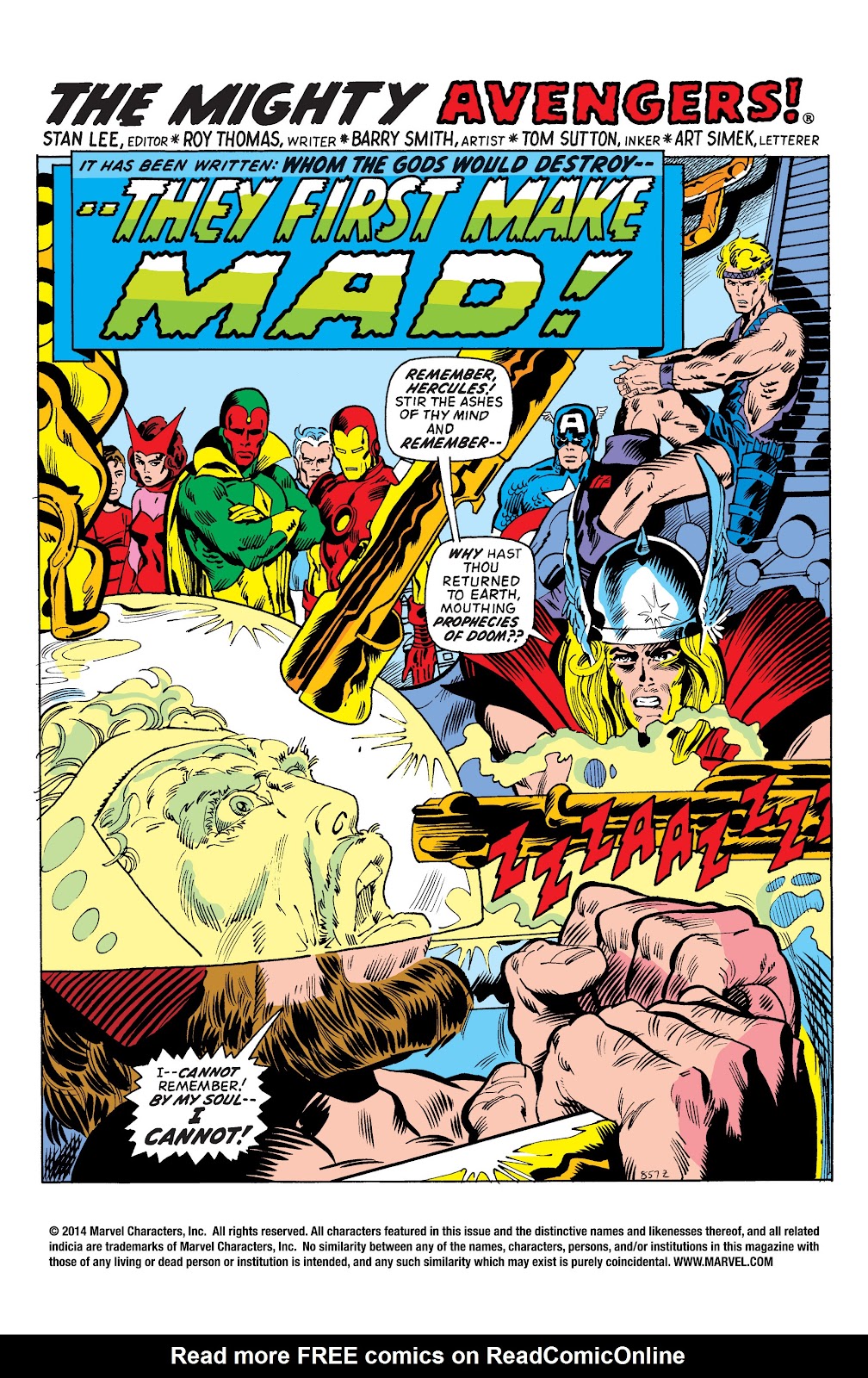 Marvel Masterworks: The Avengers issue TPB 10 (Part 3) - Page 40