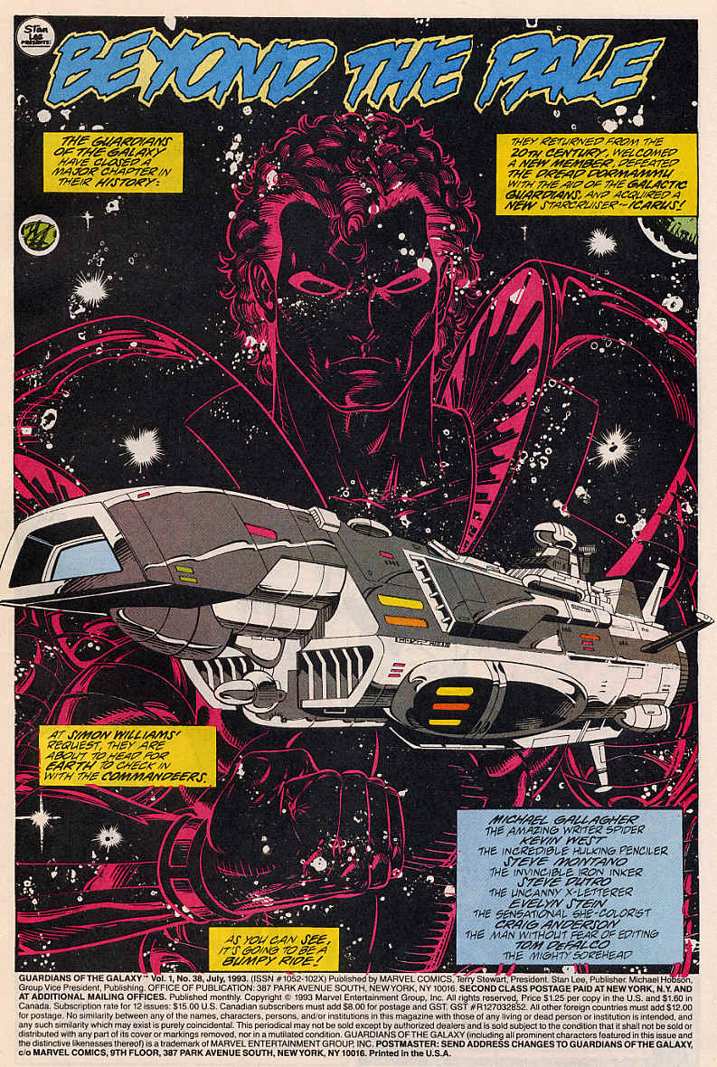 Read online Guardians of the Galaxy (1990) comic -  Issue #38 - 2