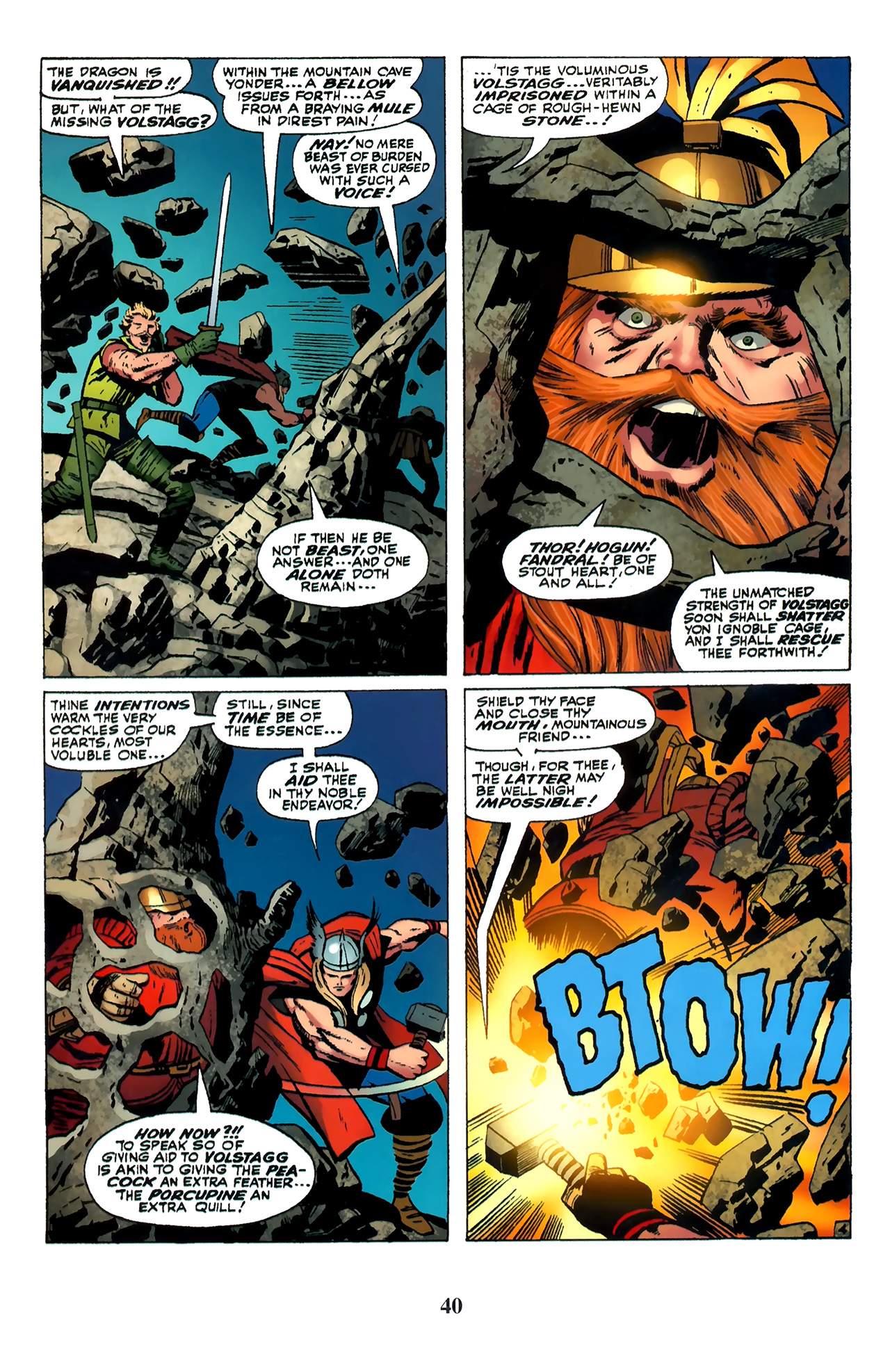 Read online Thor: Tales of Asgard by Stan Lee & Jack Kirby comic -  Issue #5 - 42