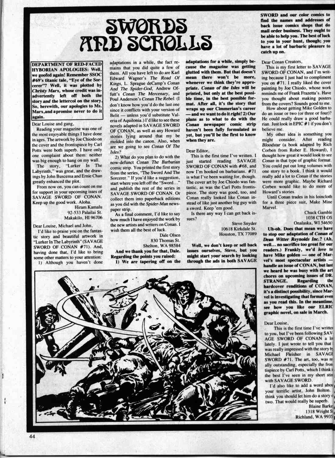 Read online The Savage Sword Of Conan comic -  Issue #74 - 43