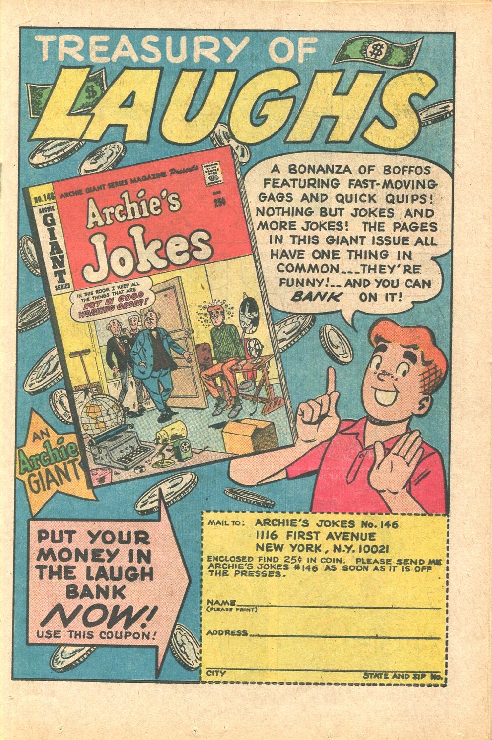 Read online Archie's Joke Book Magazine comic -  Issue #114 - 19