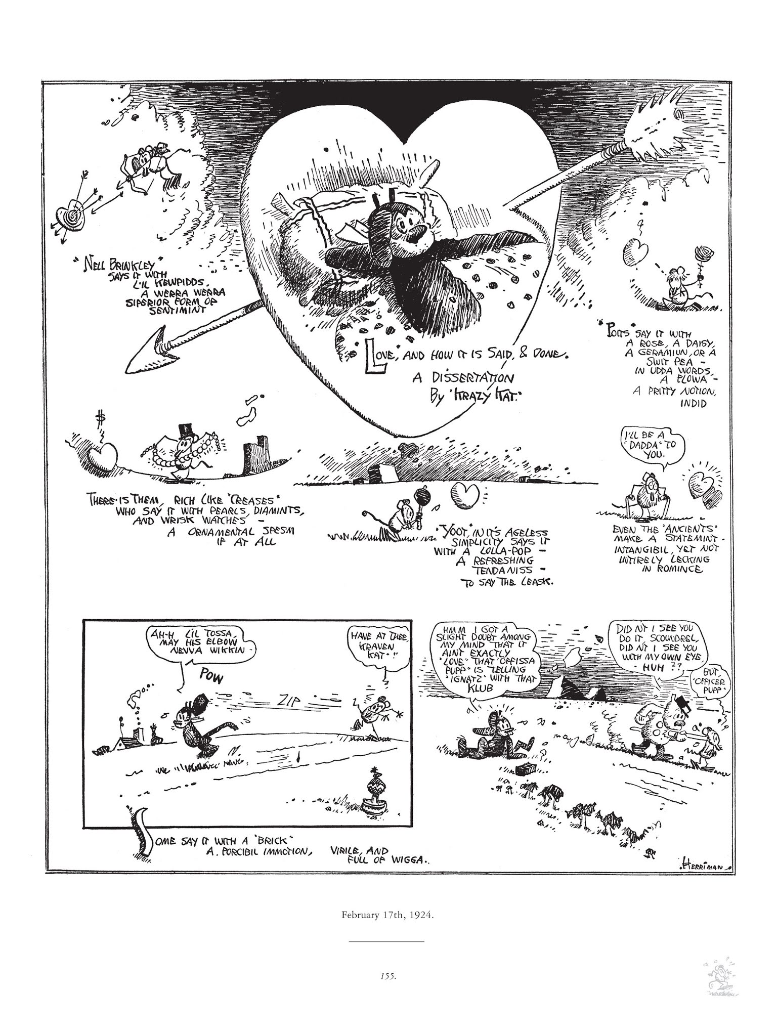 Read online Krazy & Ignatz comic -  Issue # TPB 3 - 155