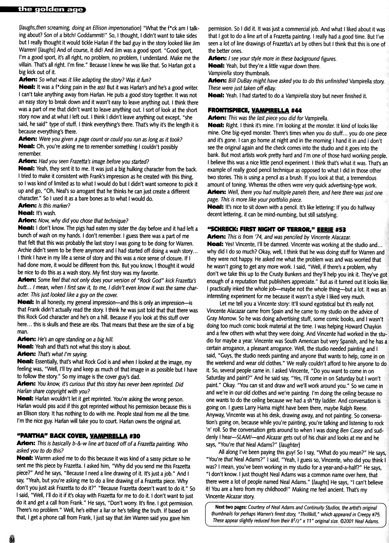 Read online Warren Companion comic -  Issue # TPB (Part 1) - 84