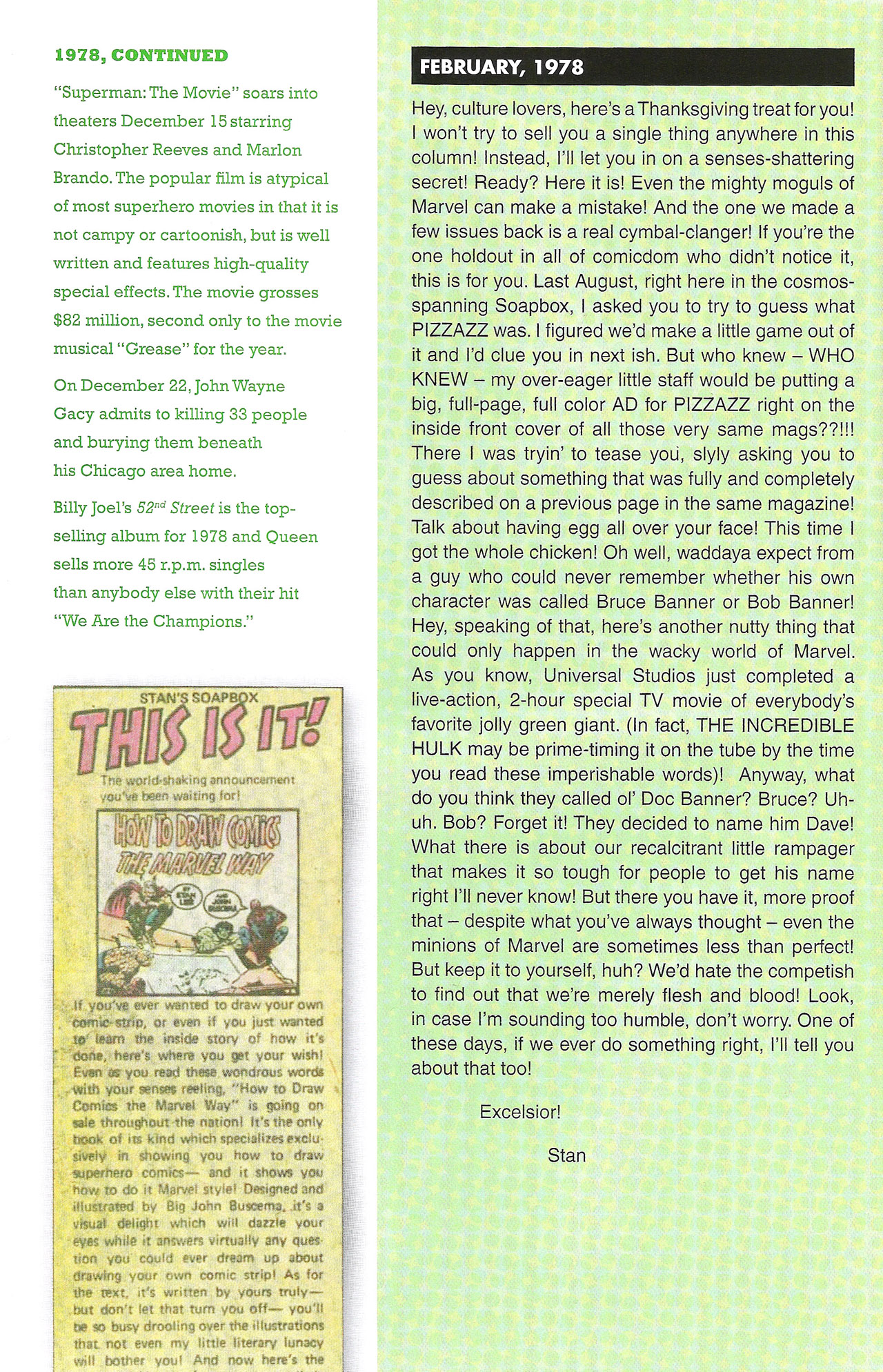 Read online Stan's Soapbox: The Collection comic -  Issue # TPB - 97