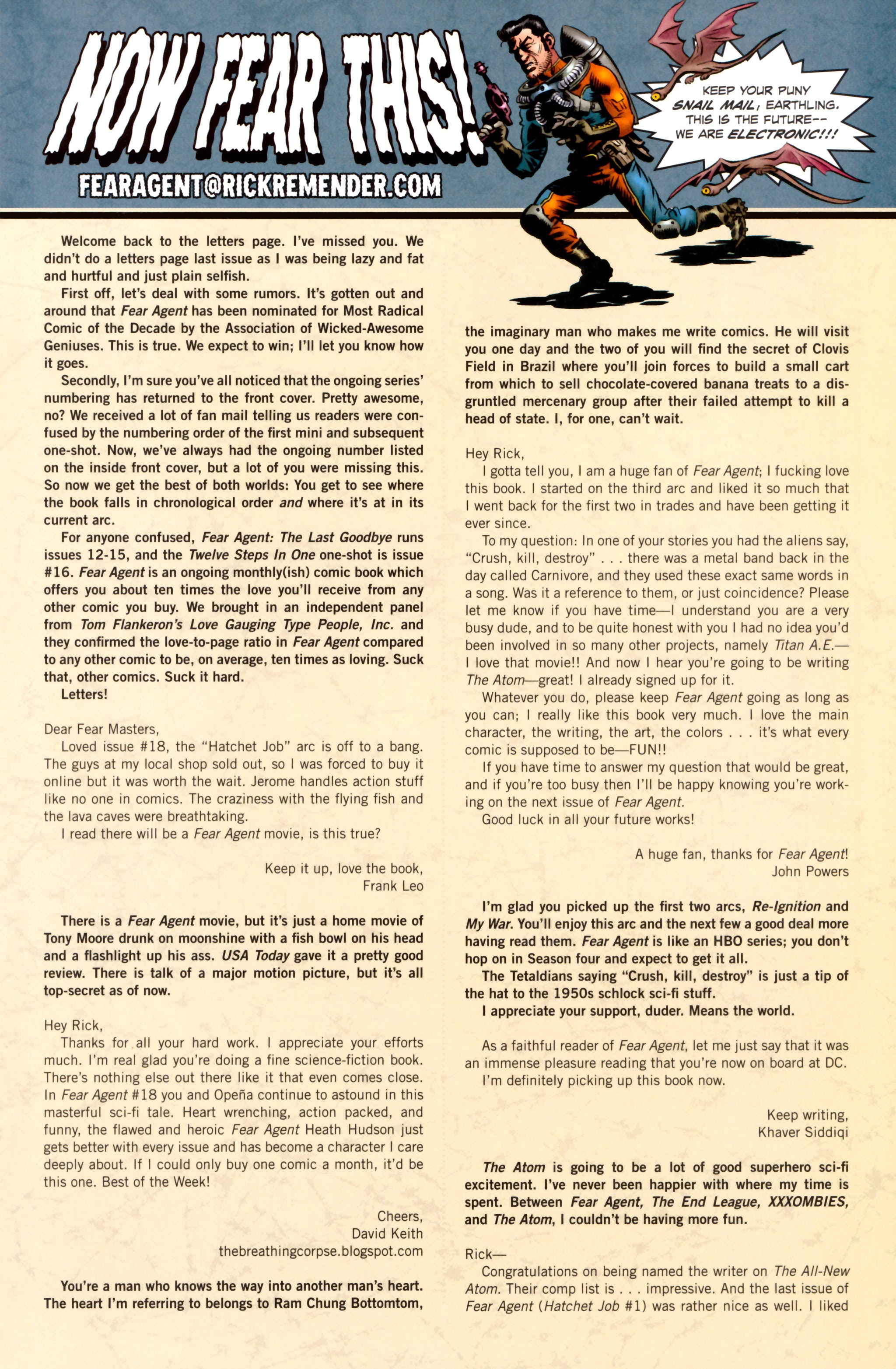 Read online Fear Agent comic -  Issue #19 - 25