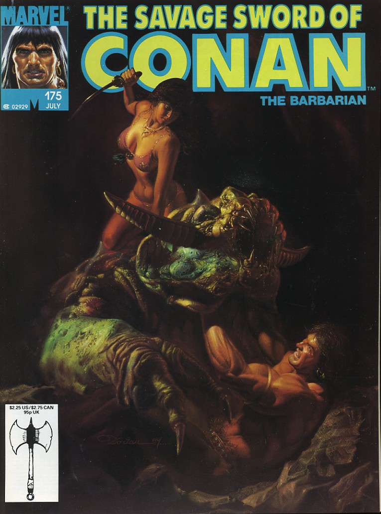 Read online The Savage Sword Of Conan comic -  Issue #175 - 1