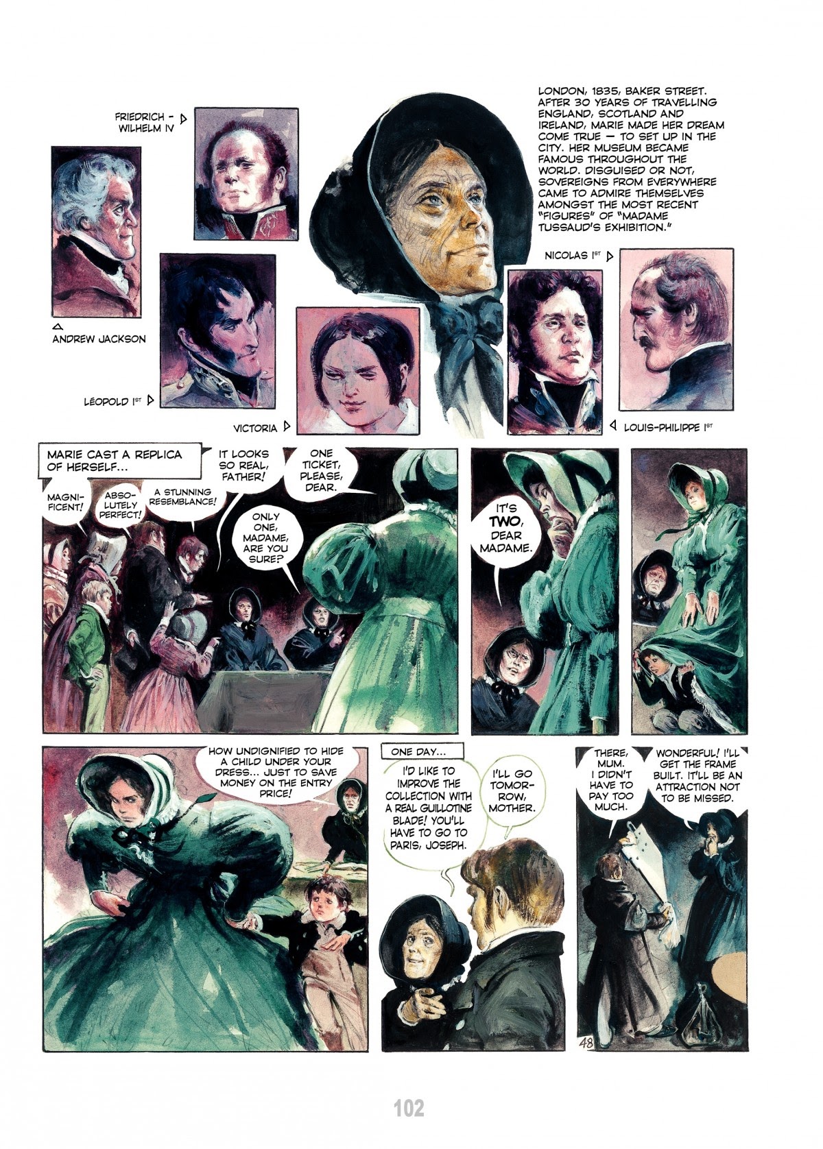 Read online The Fascinating Madame Tussaud comic -  Issue # TPB - 104