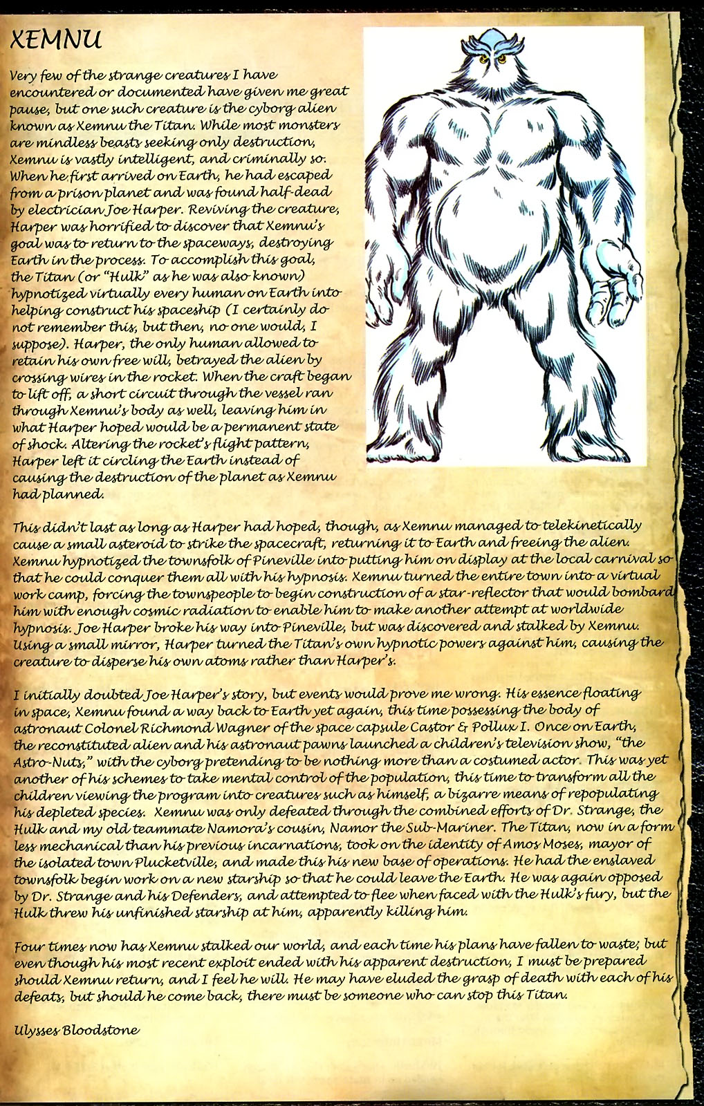 Read online Marvel Monsters: From the Files of Ulysses Bloodstone (and the Monster Hunters) comic -  Issue # Full - 31