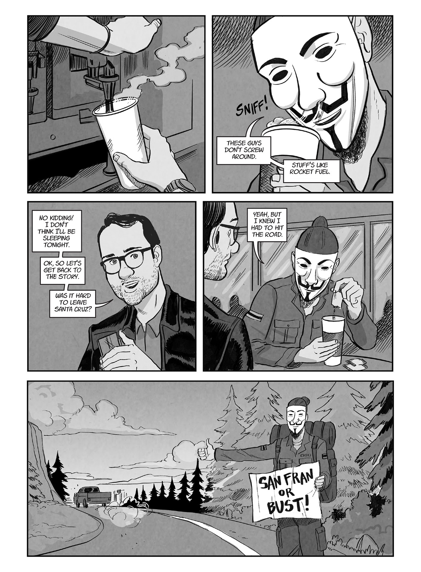 Read online A for Anonymous: How a Mysterious Hacker Collective Transformed the World comic -  Issue # TPB - 71