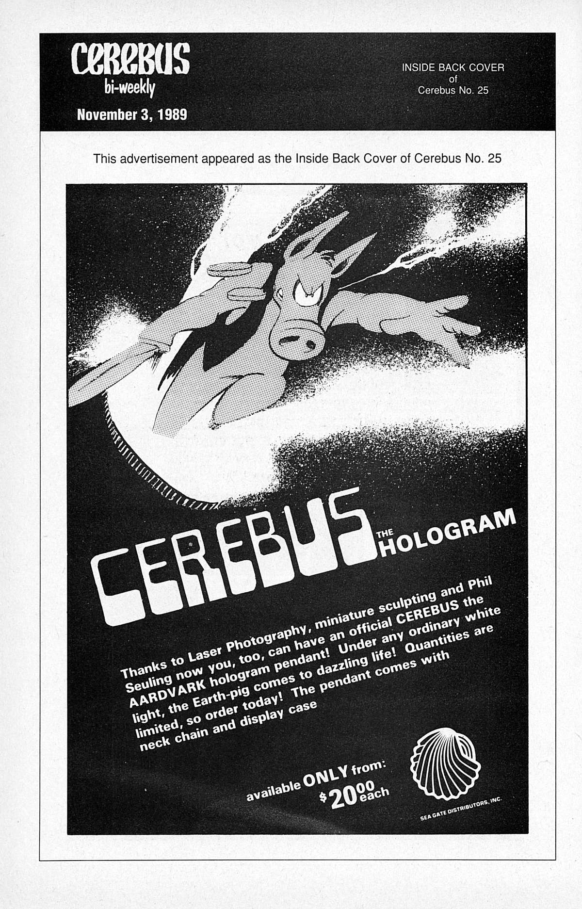 Read online Cerebus comic -  Issue #25 - 30