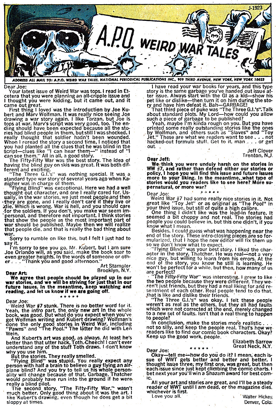 Read online Weird War Tales (1971) comic -  Issue #10 - 24