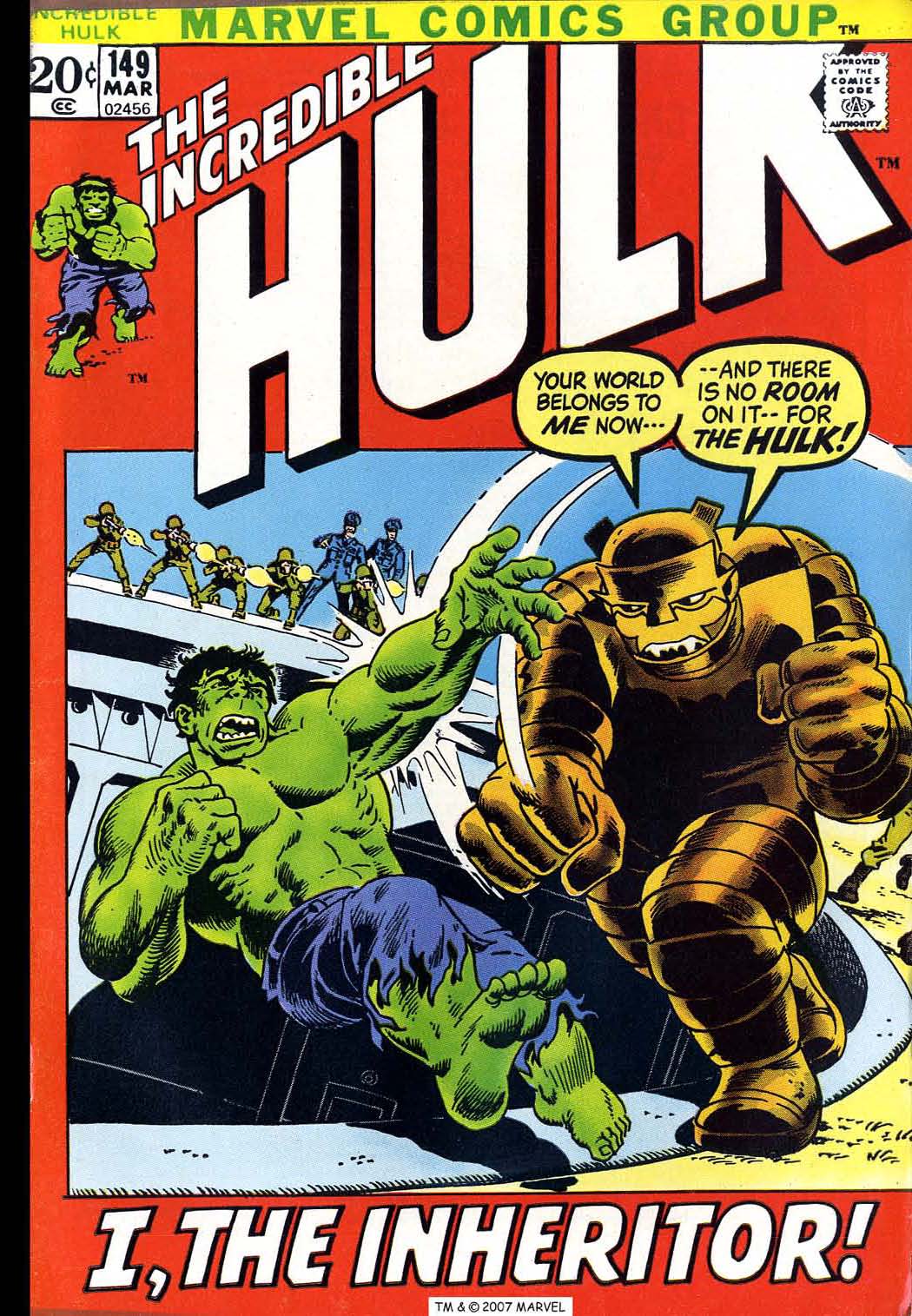 Read online The Incredible Hulk (1968) comic -  Issue #149 - 1