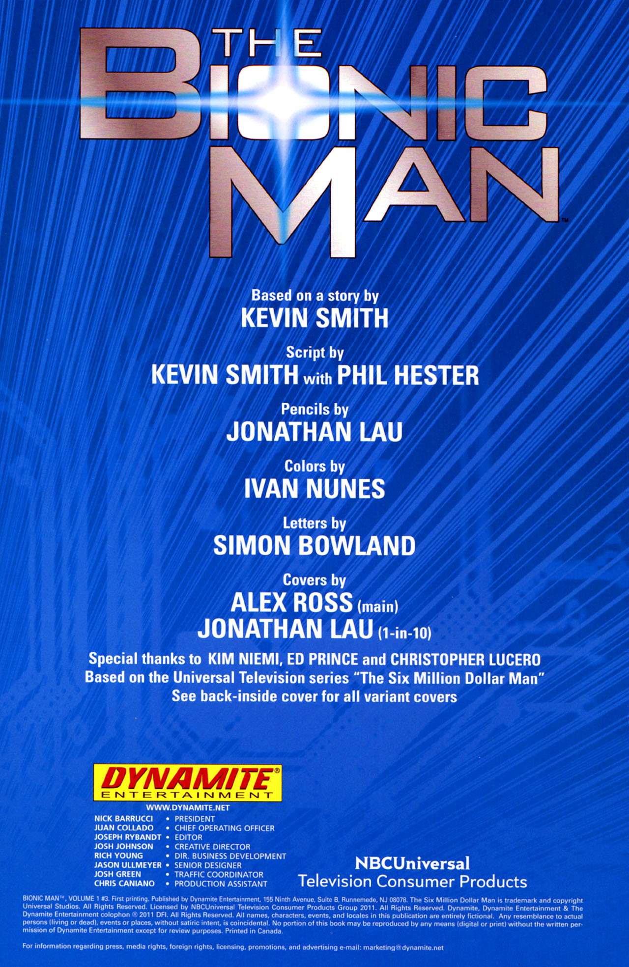 Read online Bionic Man comic -  Issue #3 - 2