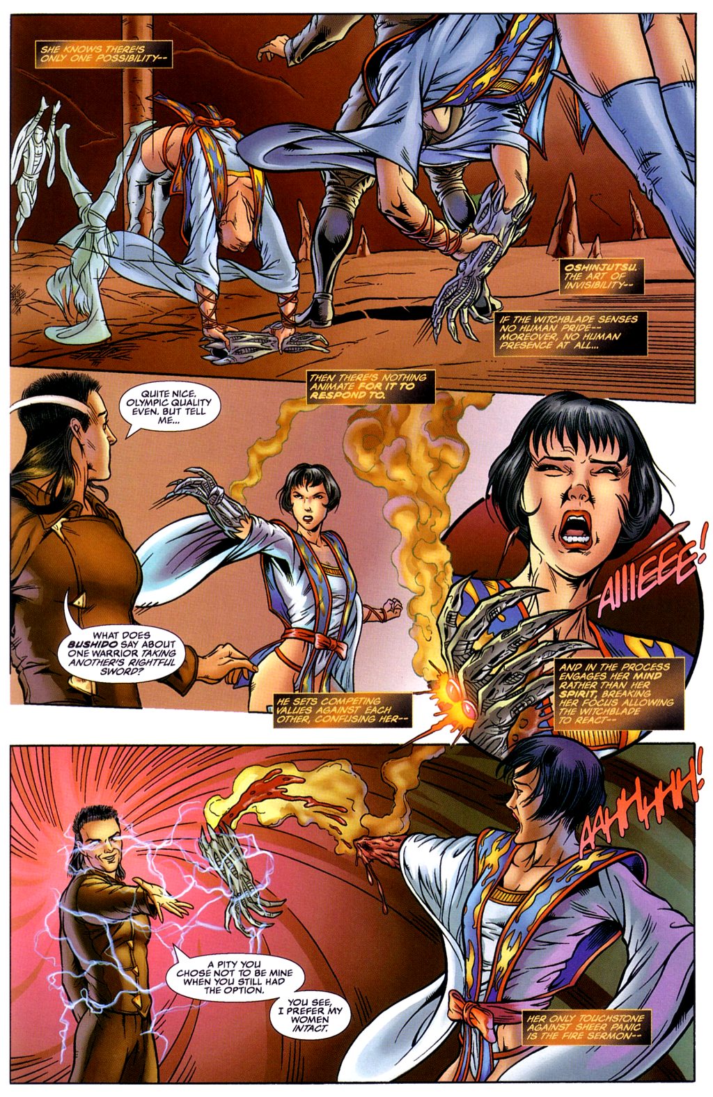 Read online Tomoe/Witchblade: Fire Sermon comic -  Issue # Full - 38