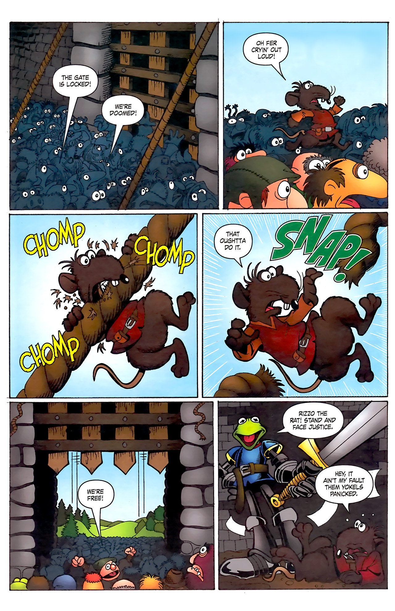 Read online Muppet King Arthur comic -  Issue #2 - 21
