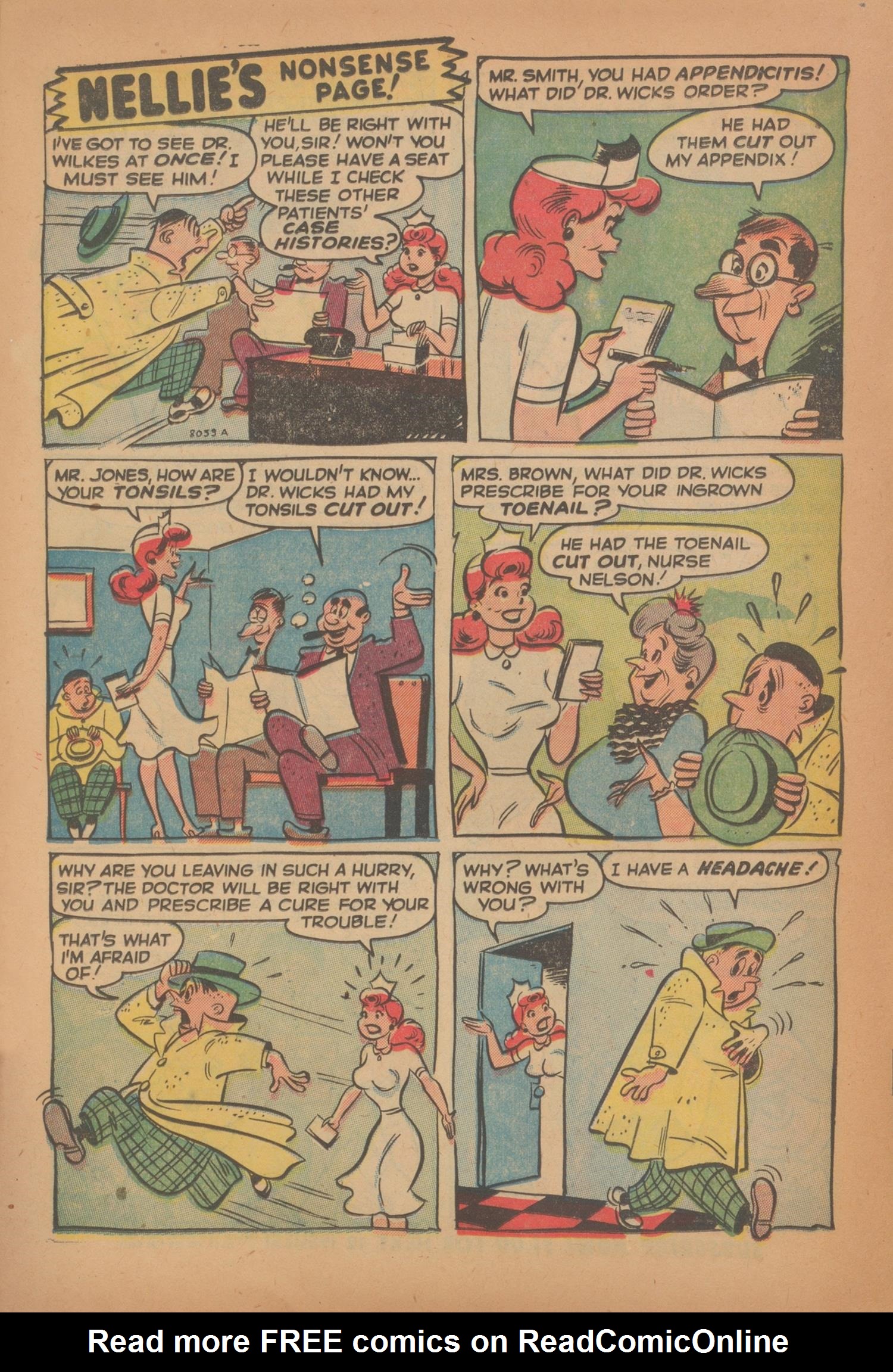 Read online Nellie The Nurse (1945) comic -  Issue #28 - 12