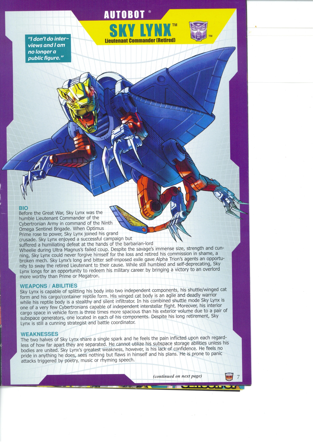 Read online Transformers: Collectors' Club comic -  Issue #26 - 7