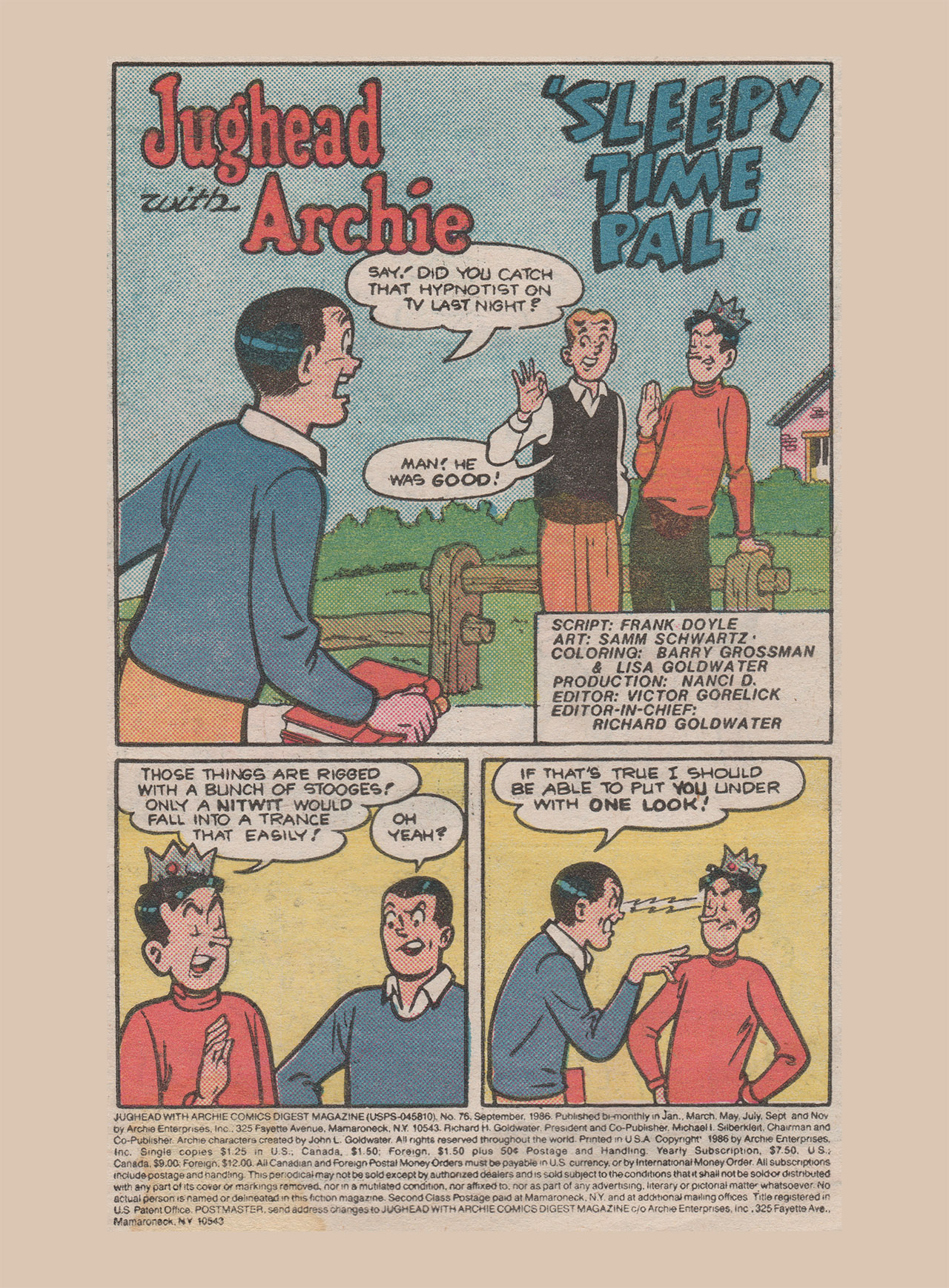 Read online Jughead with Archie Digest Magazine comic -  Issue #76 - 4