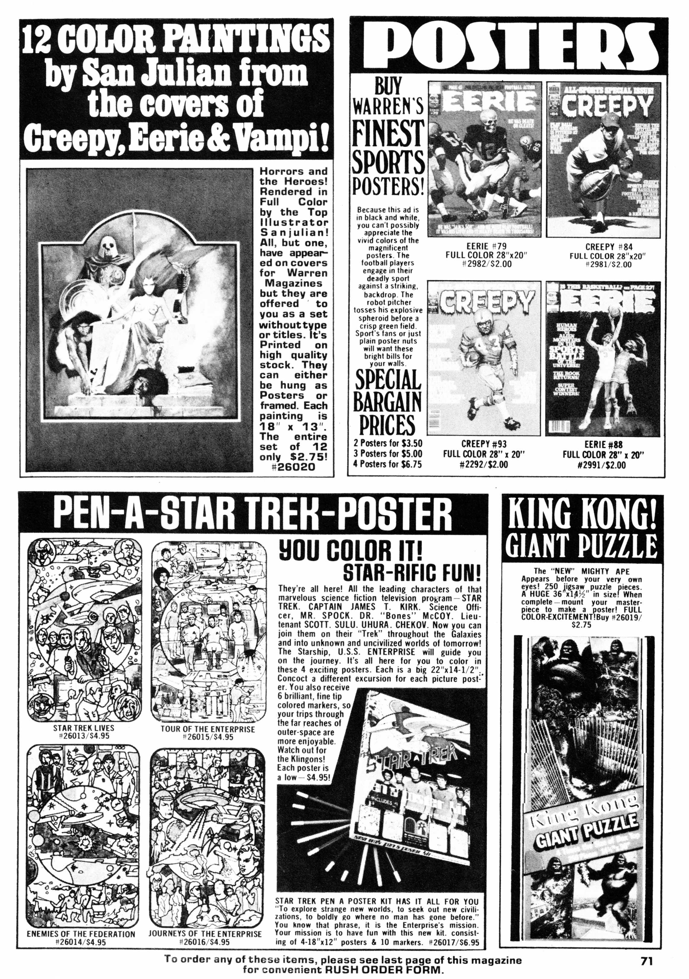 Read online Vampirella (1969) comic -  Issue #68 - 71