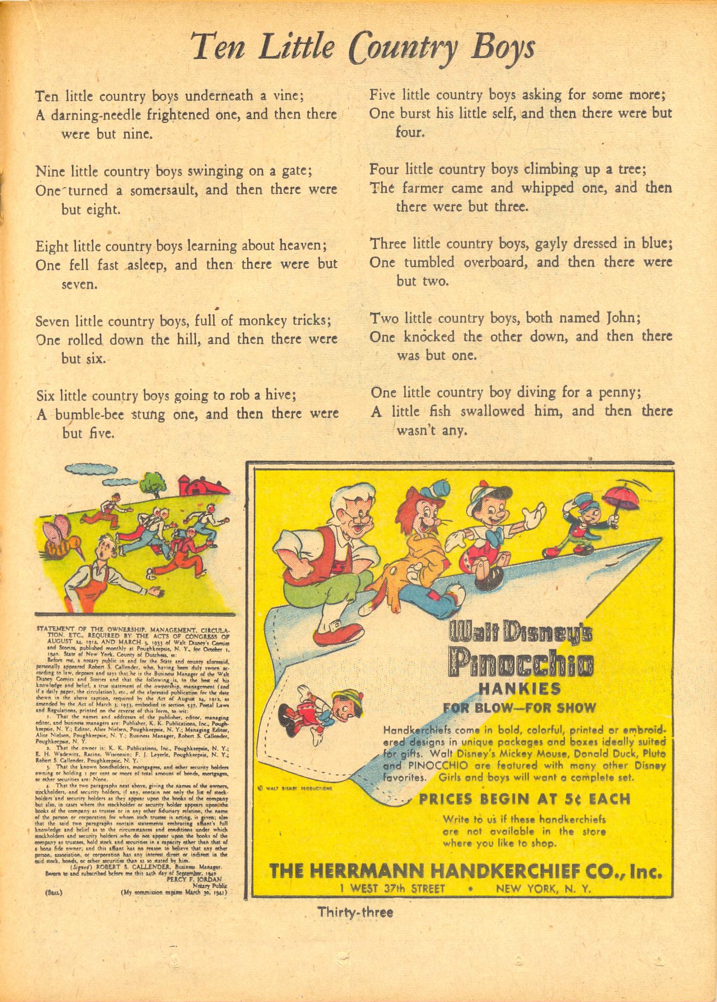 Read online Walt Disney's Comics and Stories comic -  Issue #4 - 35