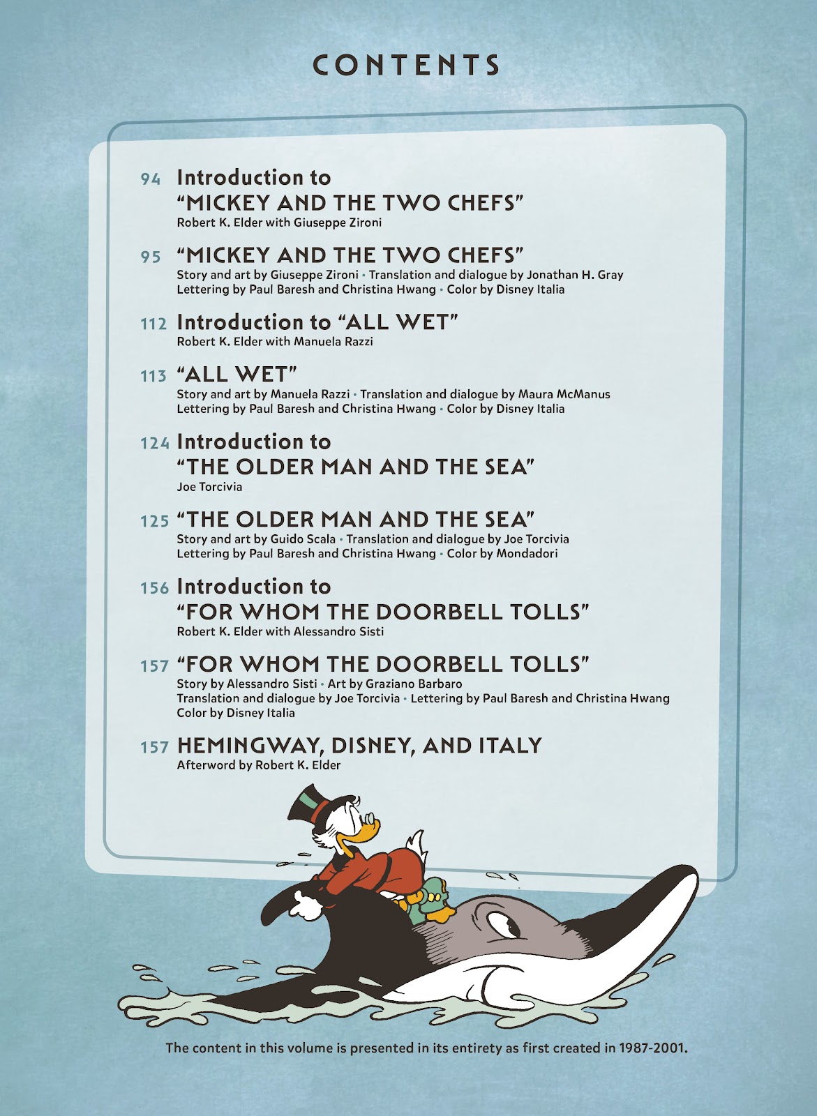Walt Disney's Mickey and Donald: For Whom the Doorbell Tolls and Other Tales Inspired by Hemingway issue TPB (Part 1) - Page 6