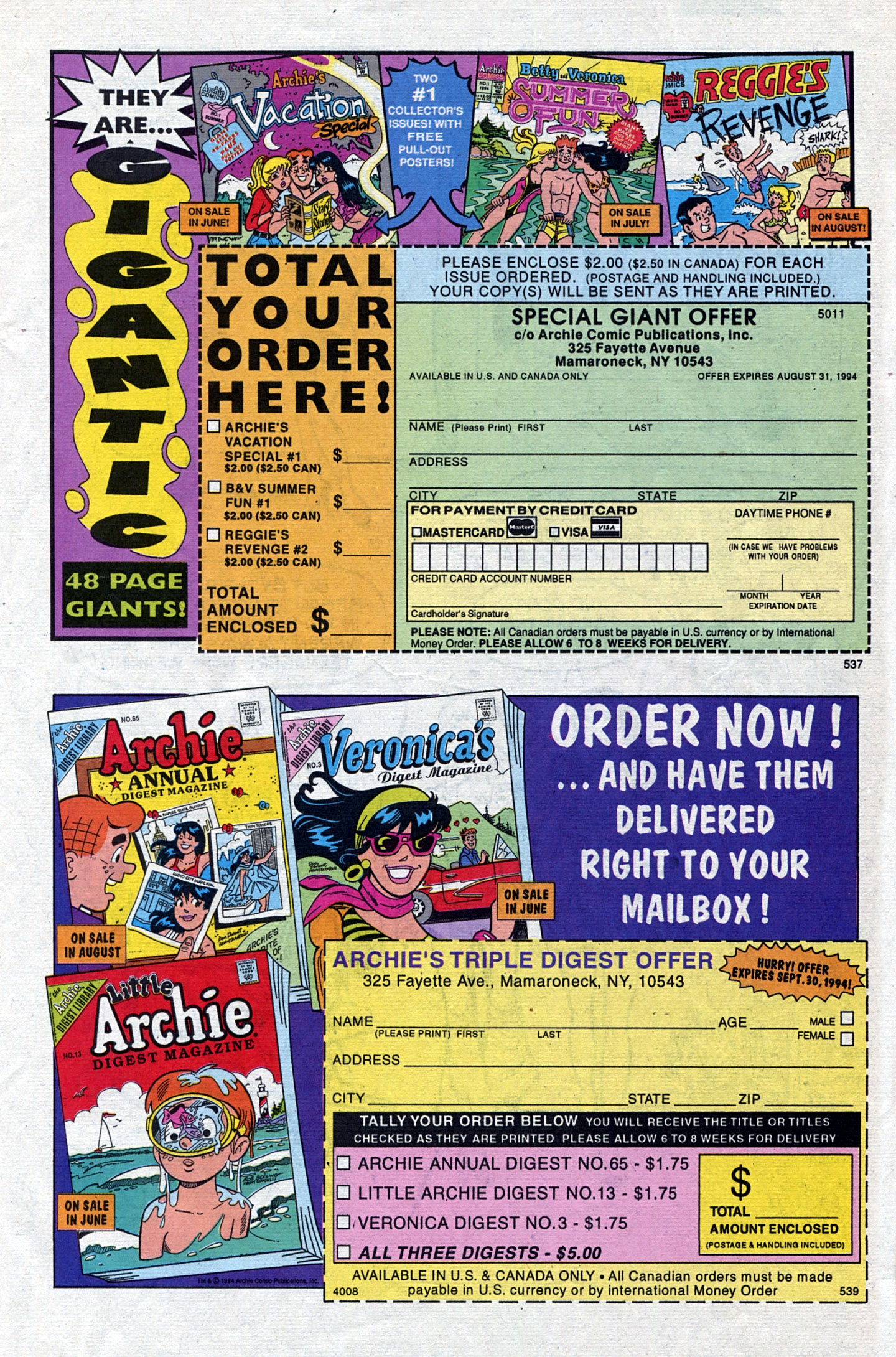 Read online Betty And Veronica: Summer Fun (1994) comic -  Issue #1 - 11