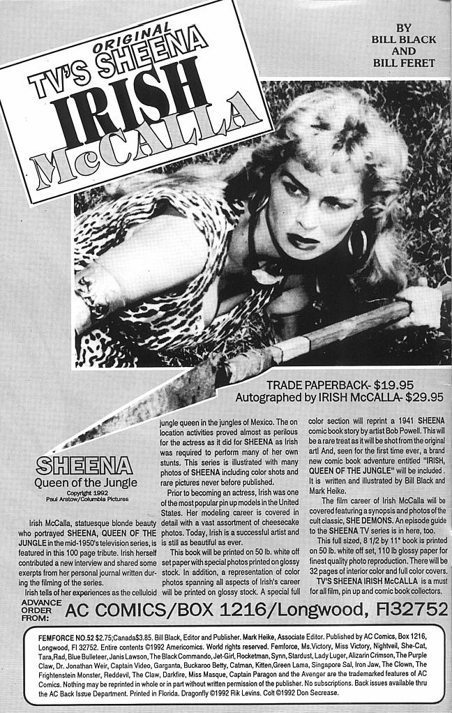 Read online Femforce comic -  Issue #52 - 2