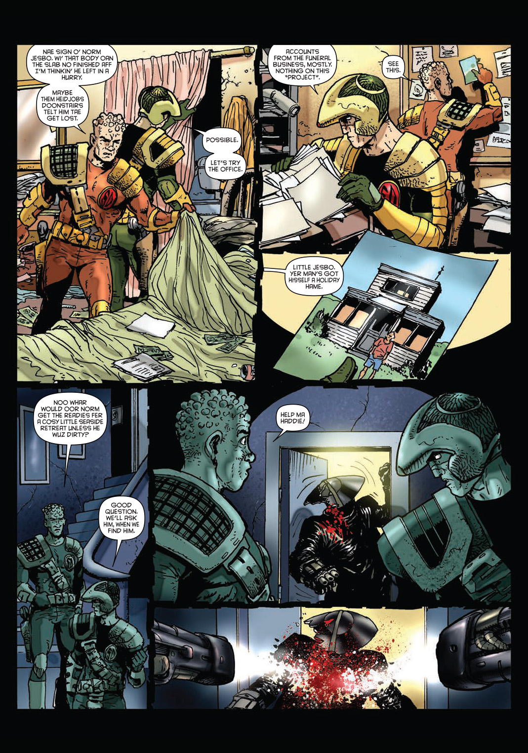 Read online Strontium Dog: The Life and Death of Johnny Alpha: The Project comic -  Issue # TPB - 107