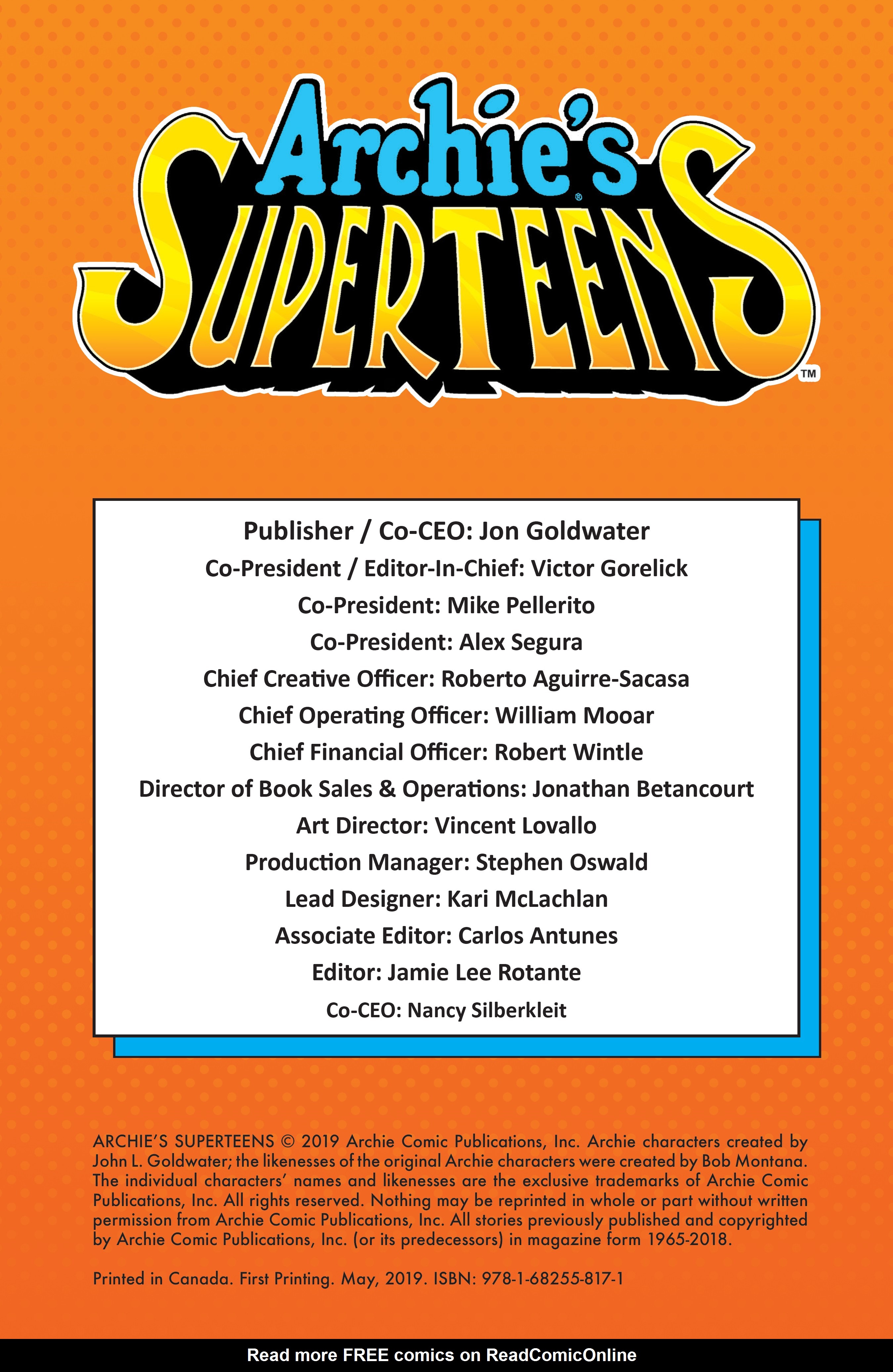 Read online Archie's Superteens comic -  Issue # TPB - 3