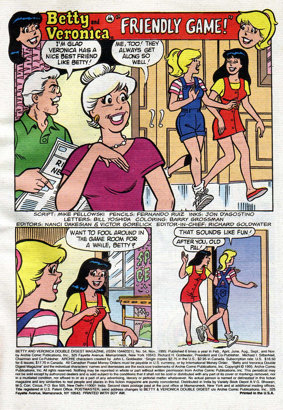 Read online Betty and Veronica Digest Magazine comic -  Issue #54 - 2