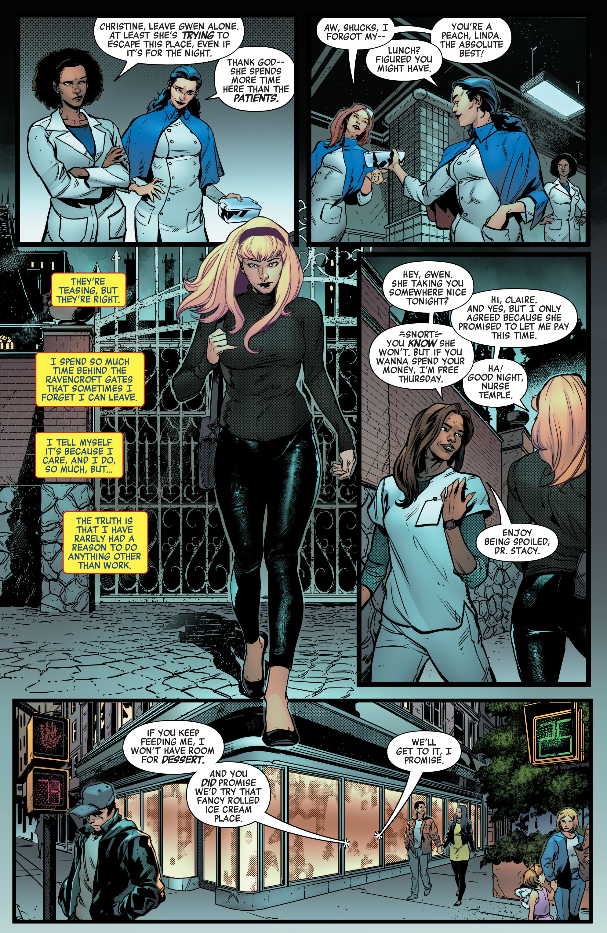 Read online Heroes Reborn: One-Shots comic -  Issue # Night-Gwen - 8