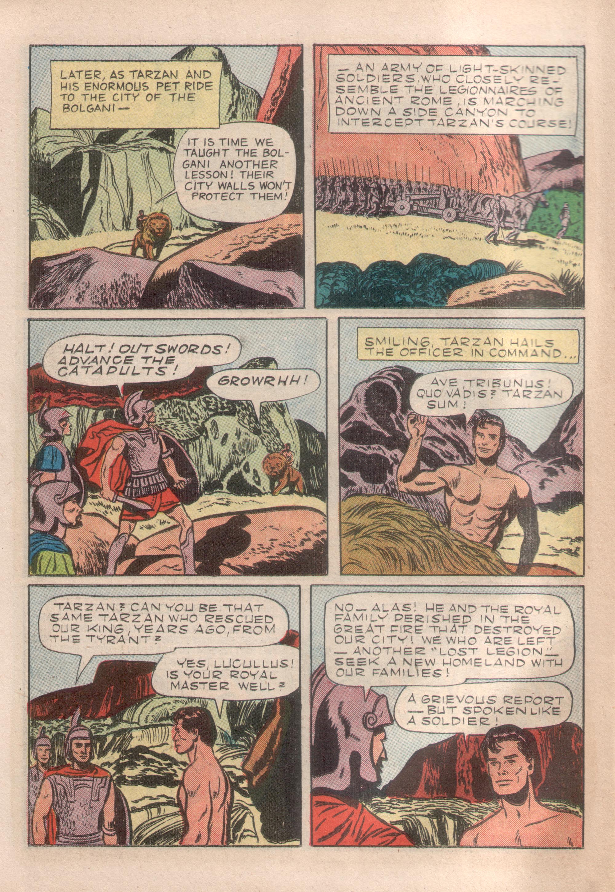 Read online Tarzan (1948) comic -  Issue #41 - 34