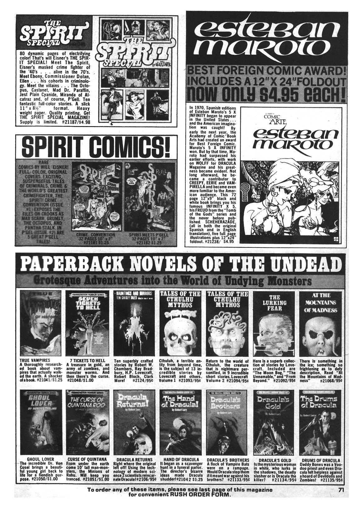 Read online Vampirella (1969) comic -  Issue #71 - 71
