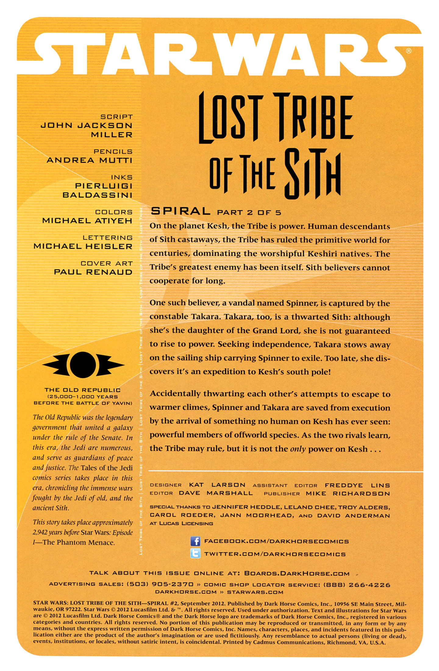 Read online Star Wars: Lost Tribe of the Sith - Spiral comic -  Issue #2 - 3