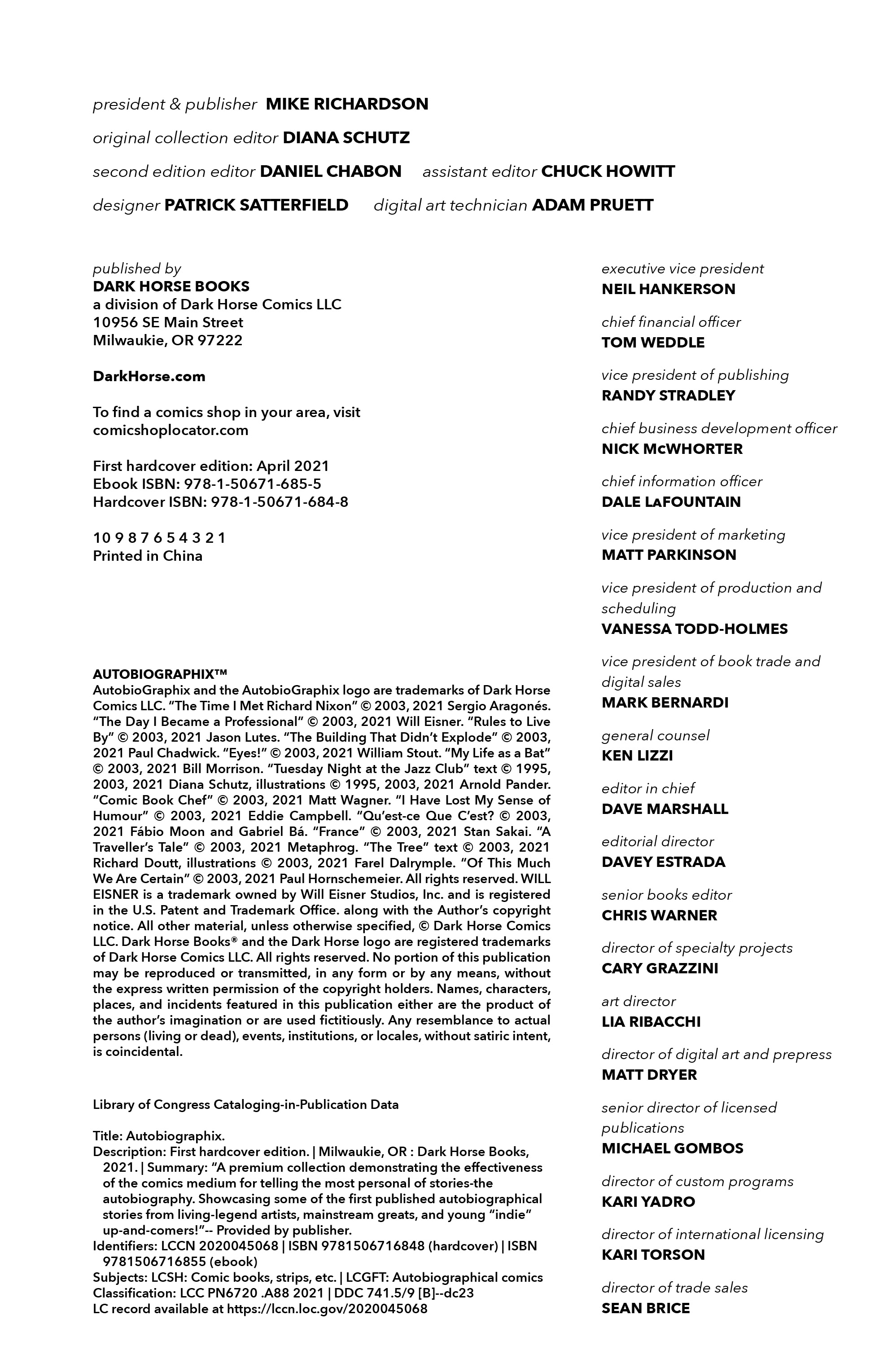 Read online Autobiographix comic -  Issue # TPB - 4