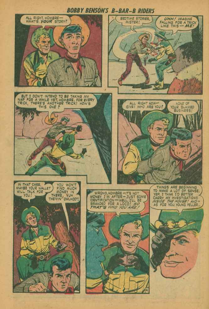 Read online Bobby Benson's B-Bar-B Riders comic -  Issue #12 - 14