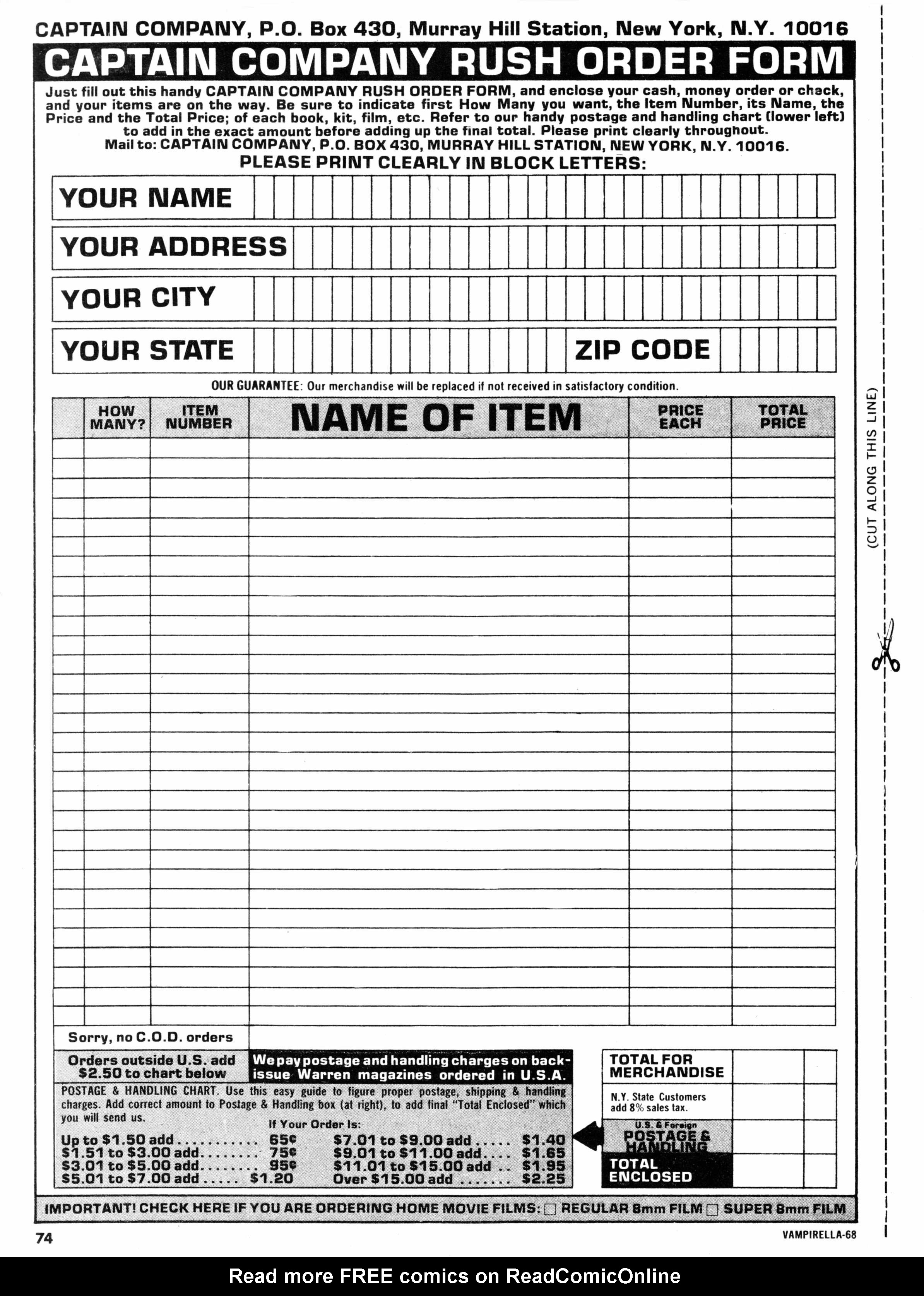 Read online Vampirella (1969) comic -  Issue #68 - 74