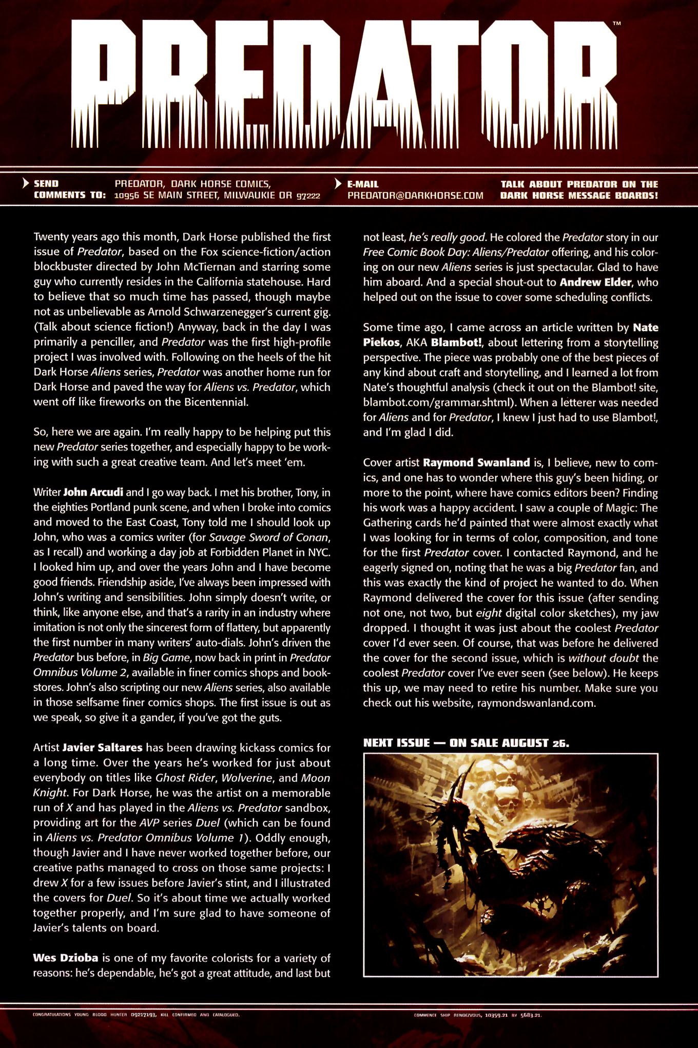 Read online Predator comic -  Issue #1 - 23