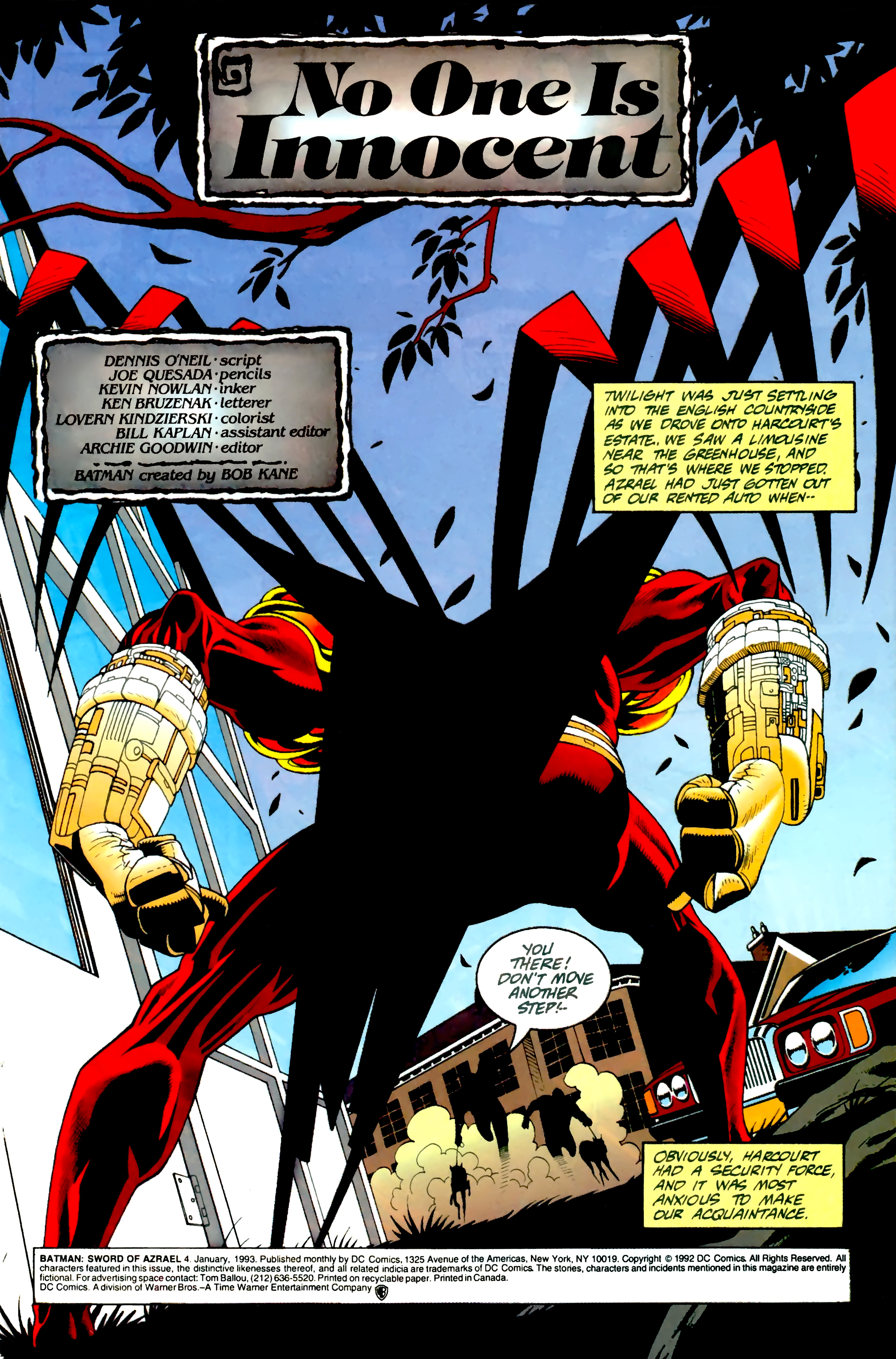 Batman: Sword of Azrael Issue #4 #4 - English 1