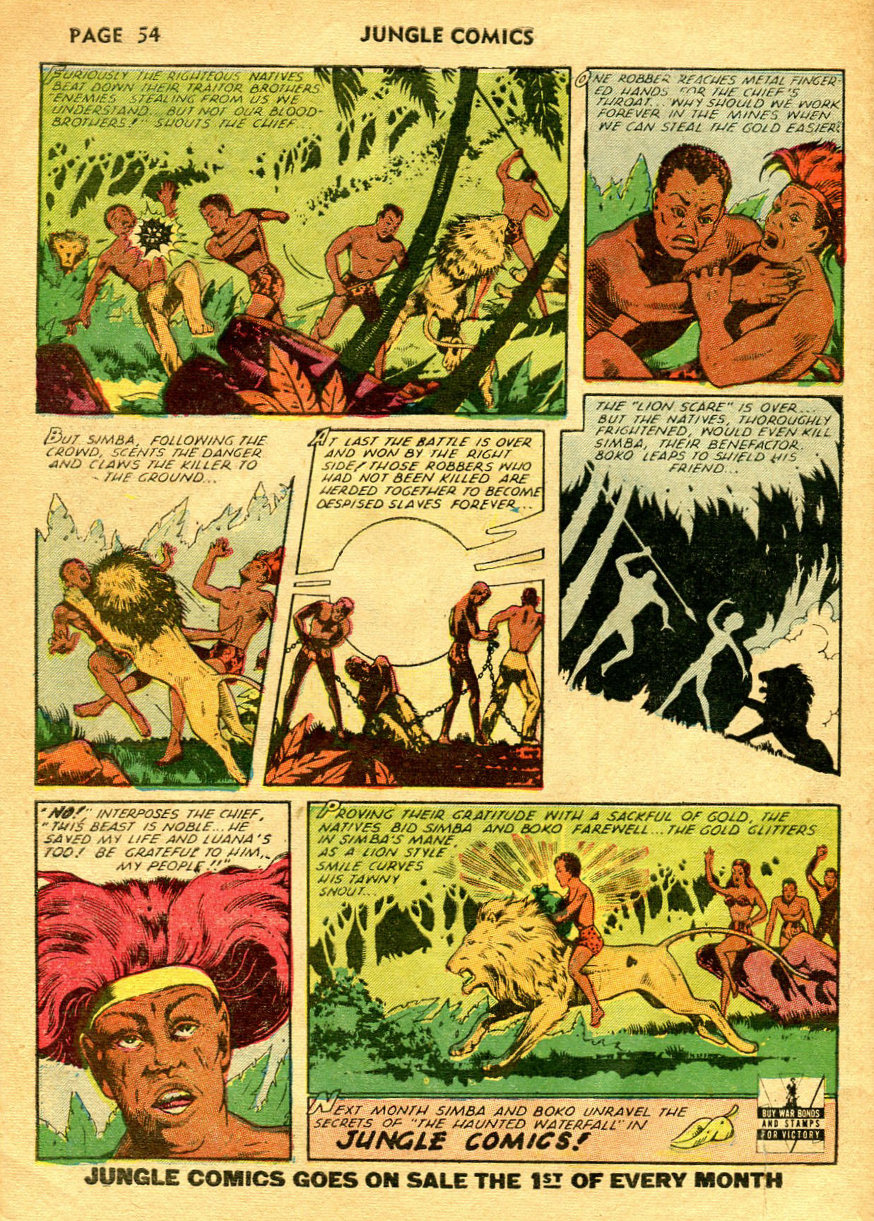 Read online Jungle Comics comic -  Issue #33 - 56