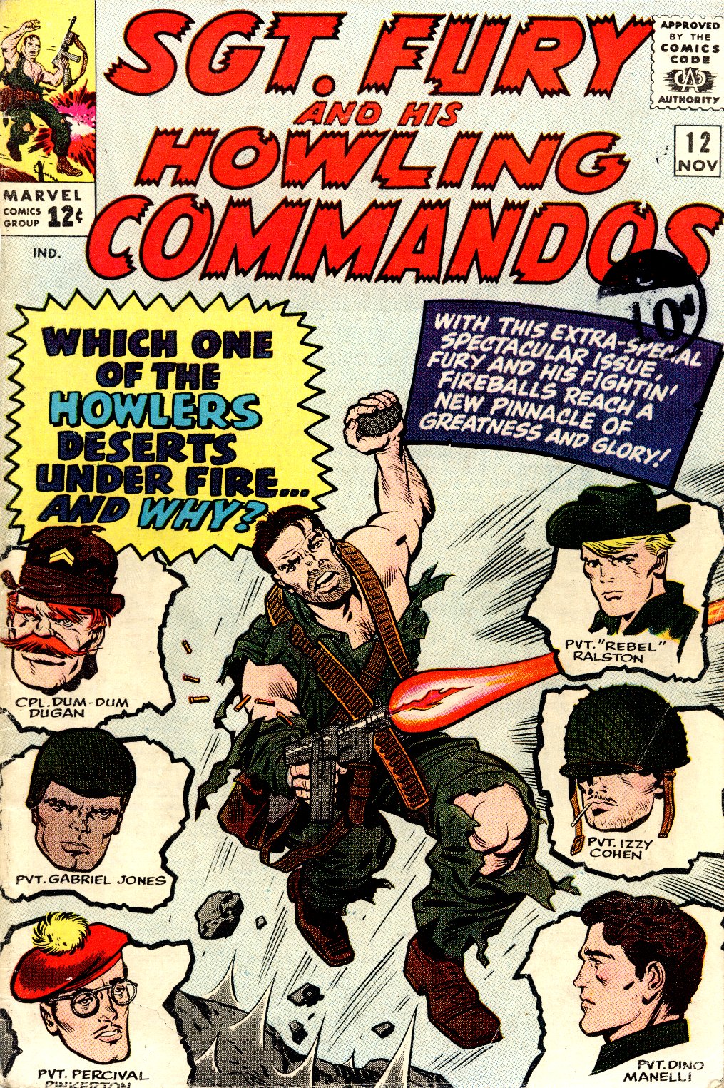 Read online Sgt. Fury comic -  Issue #12 - 1