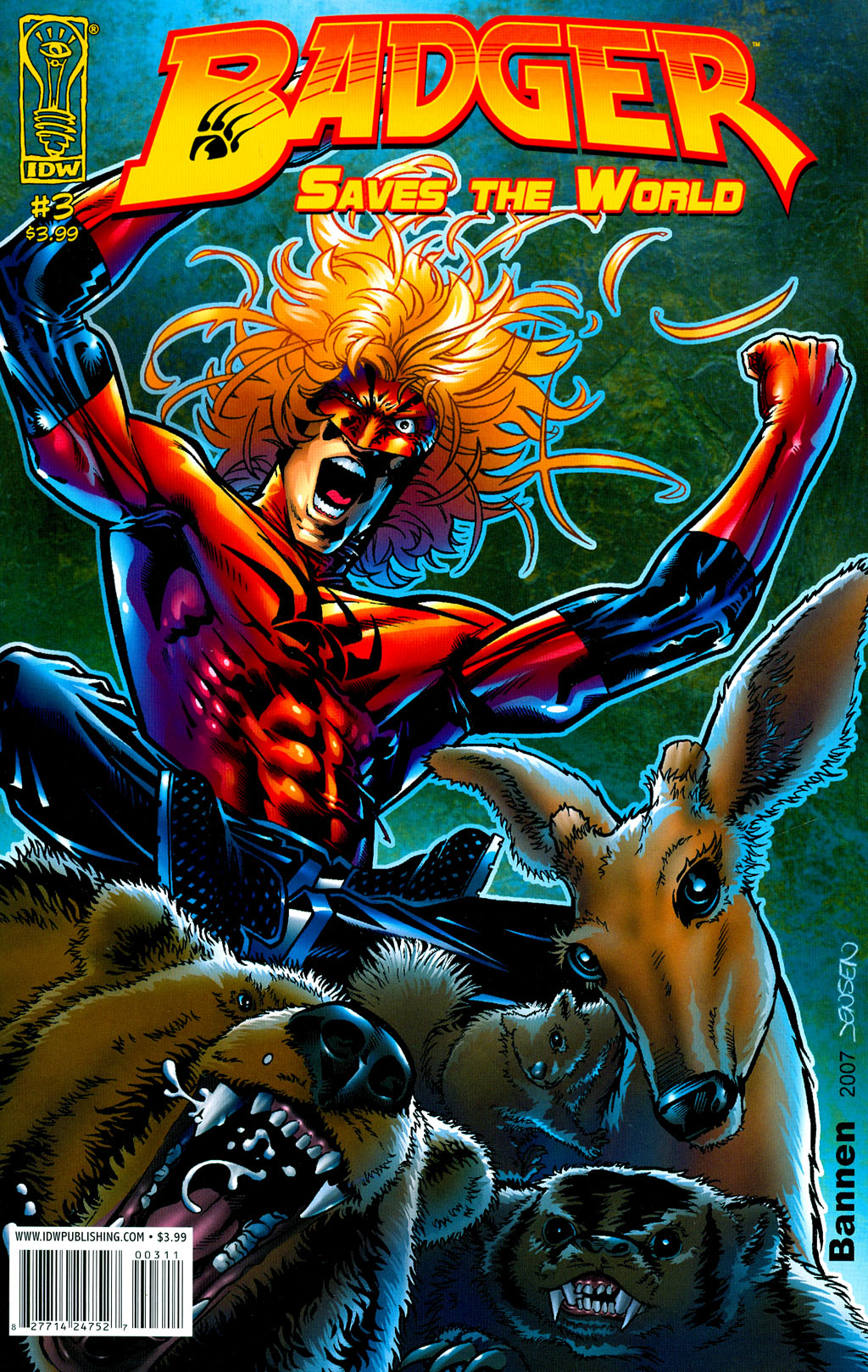 Read online Badger Saves the World comic -  Issue #3 - 1