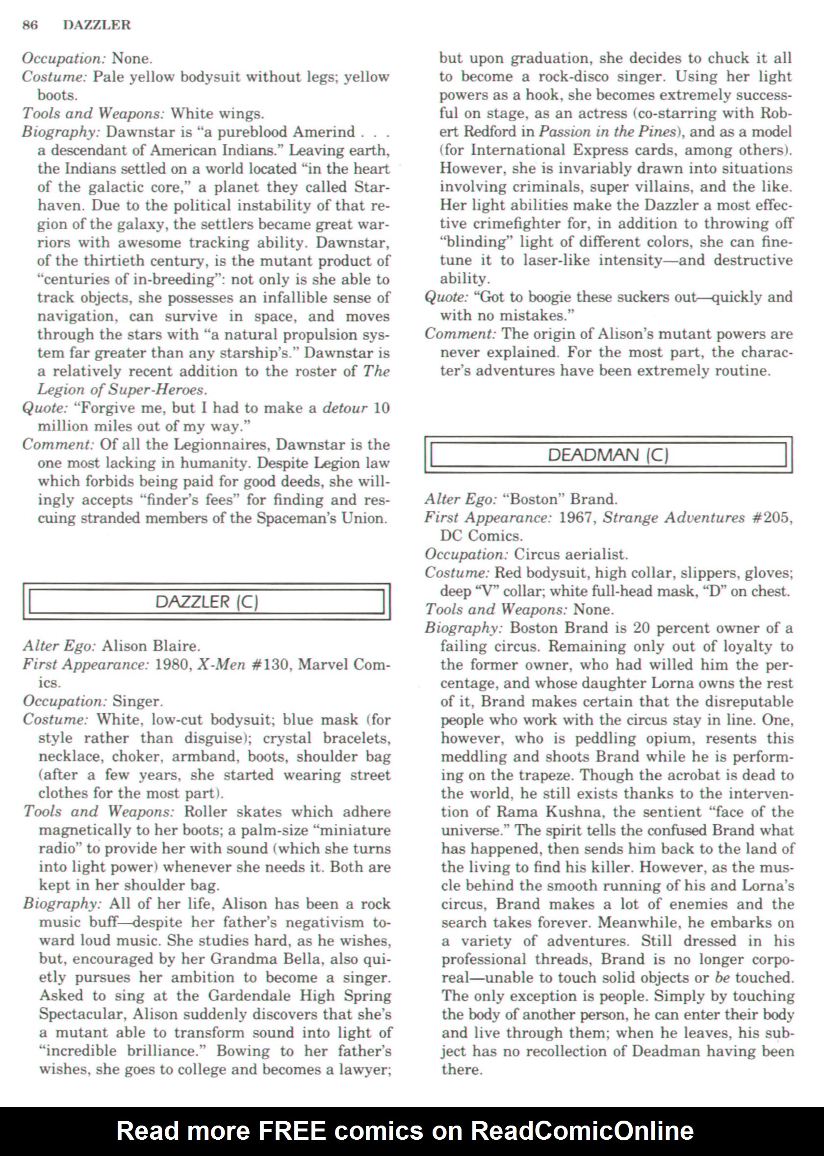 Read online The Encyclopedia of Superheroes comic -  Issue # TPB (Part 2) - 5