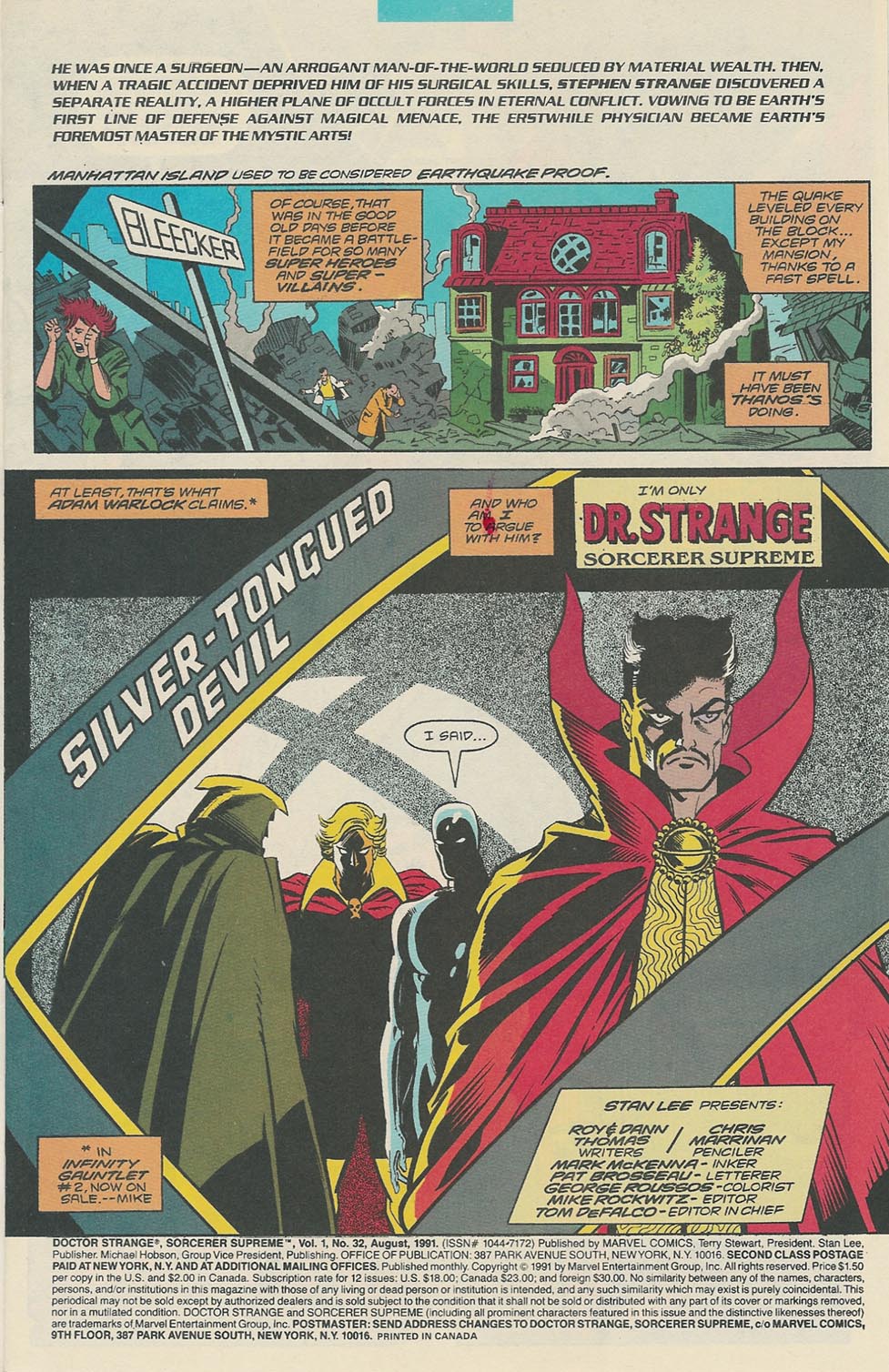 Read online Doctor Strange: Sorcerer Supreme comic -  Issue #32 - 2