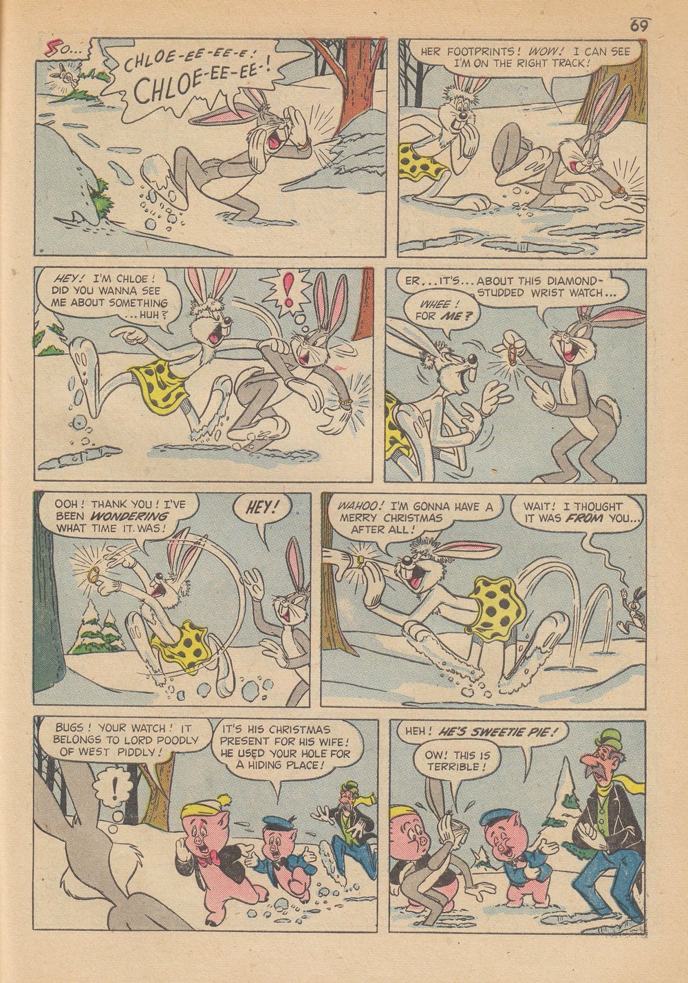 Read online Bugs Bunny's Christmas Funnies comic -  Issue # TPB 6 - 71