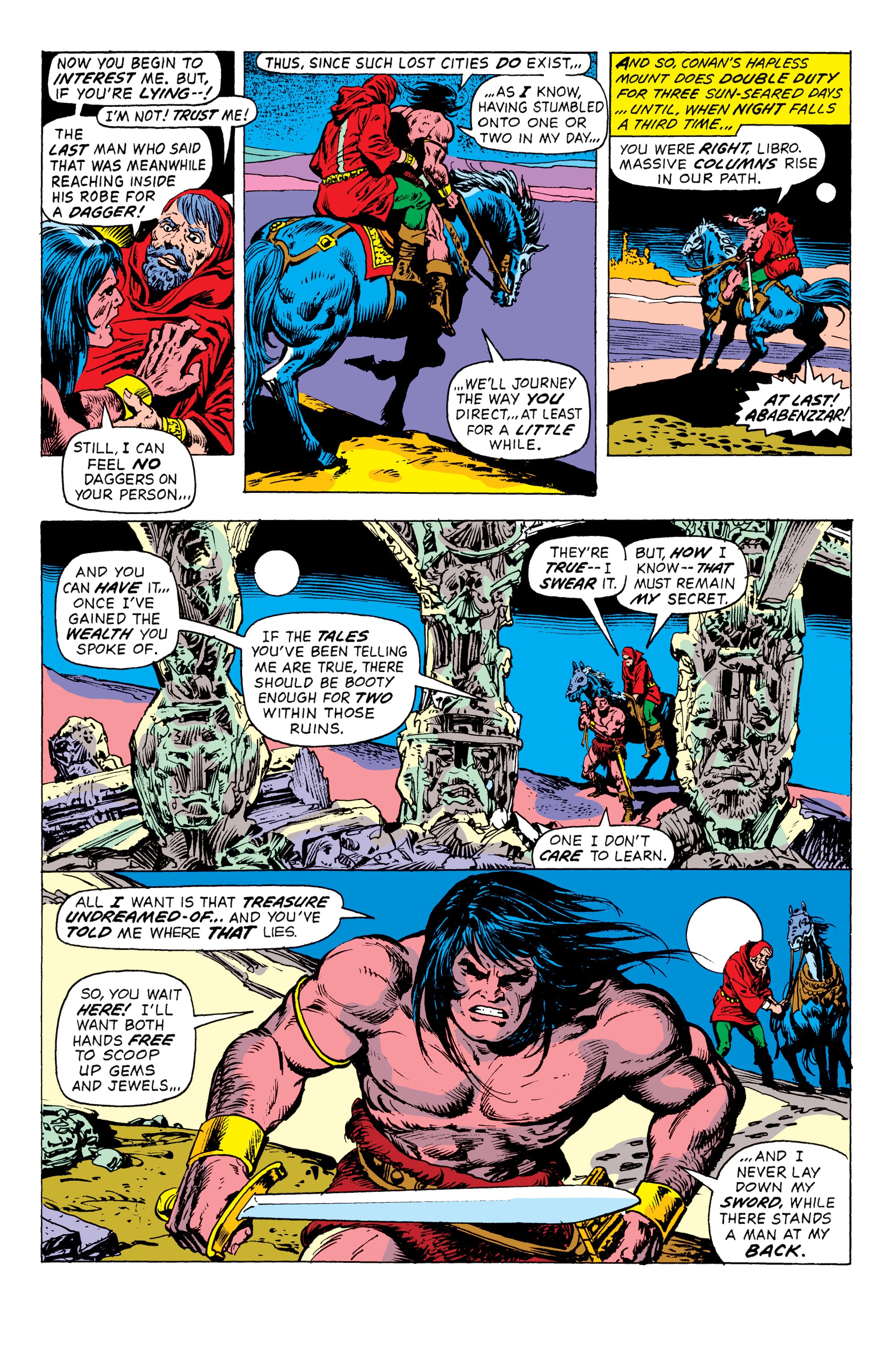 Read online Conan The Barbarian Epic Collection: The Original Marvel Years - The Curse Of The Golden Skull comic -  Issue # TPB (Part 3) - 69