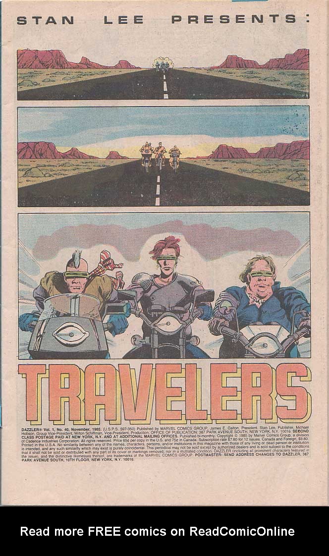 Read online Dazzler (1981) comic -  Issue #40 - 2